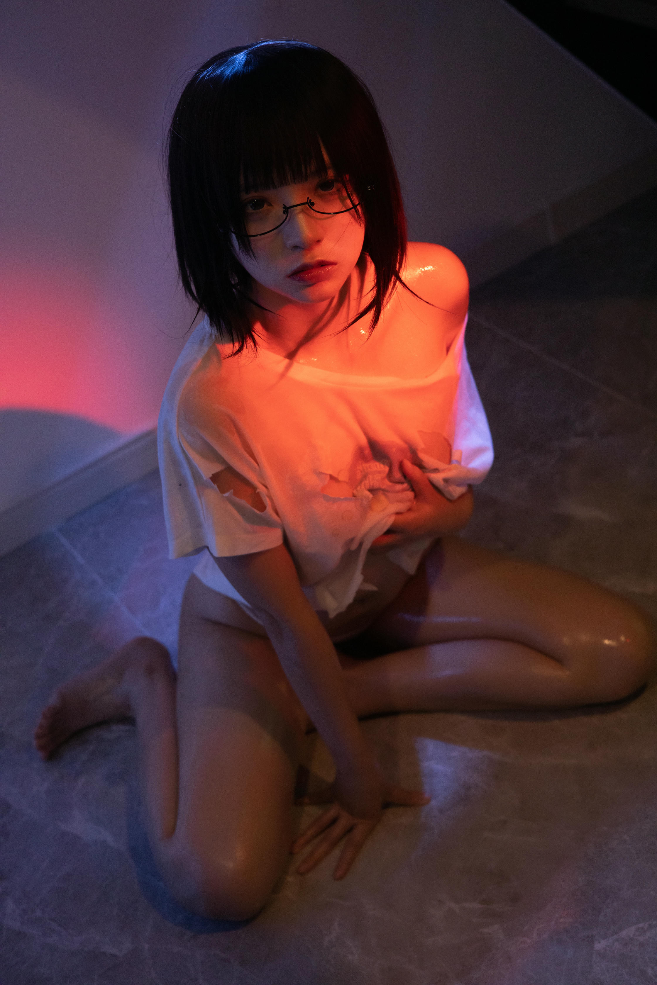 疯猫ss NO.154 2022夏日限定 B本 10套 [200P10V 3.69GB]-破碎半袖本16_第1集