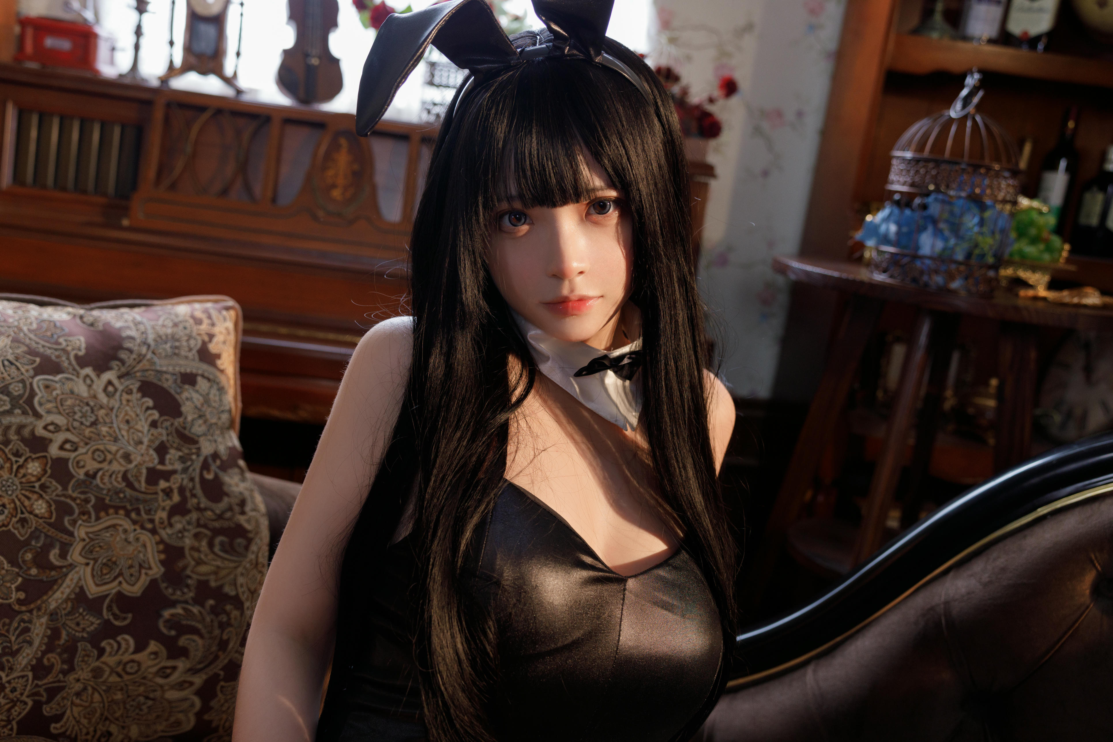 疯猫ss NO.168 黑色哑光兔 [50P1V 1.44GB]_第1集