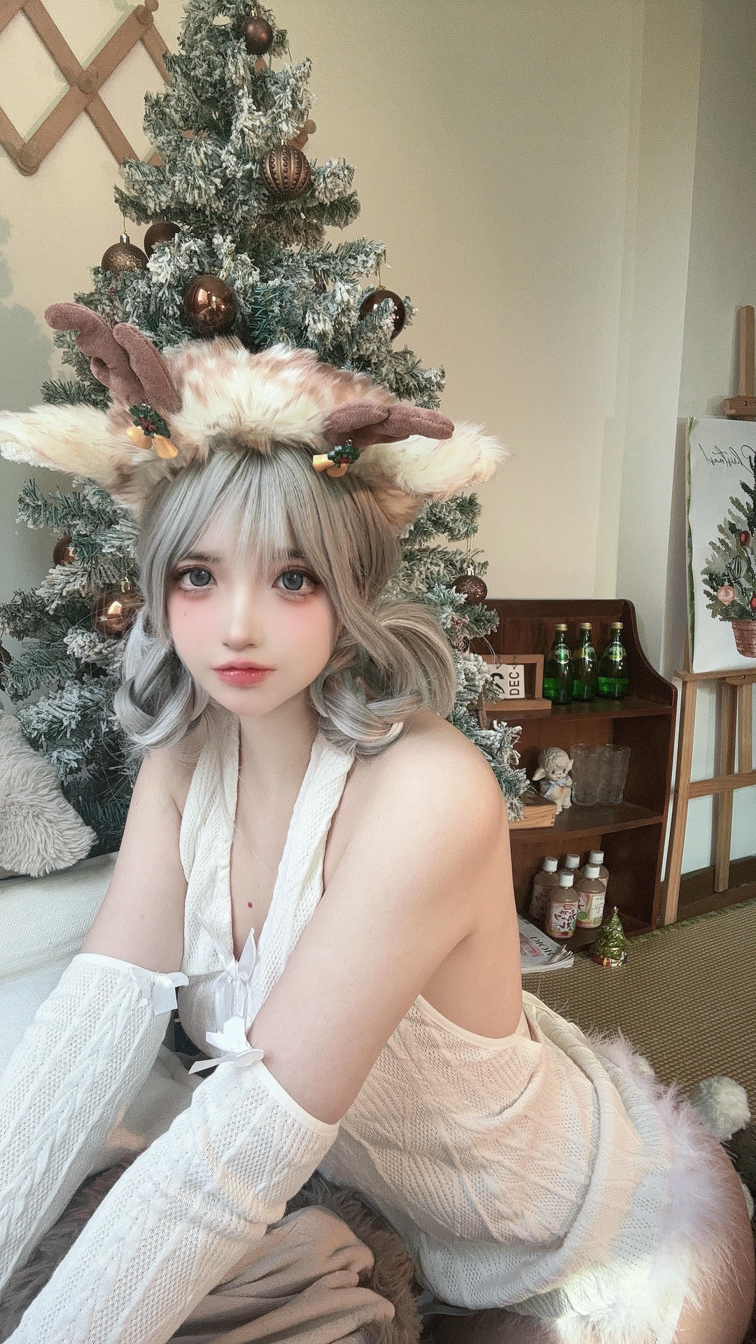 疯猫ss NO.174 圣诞特典&白色毛衣[98P+1V／757MB]_第4集