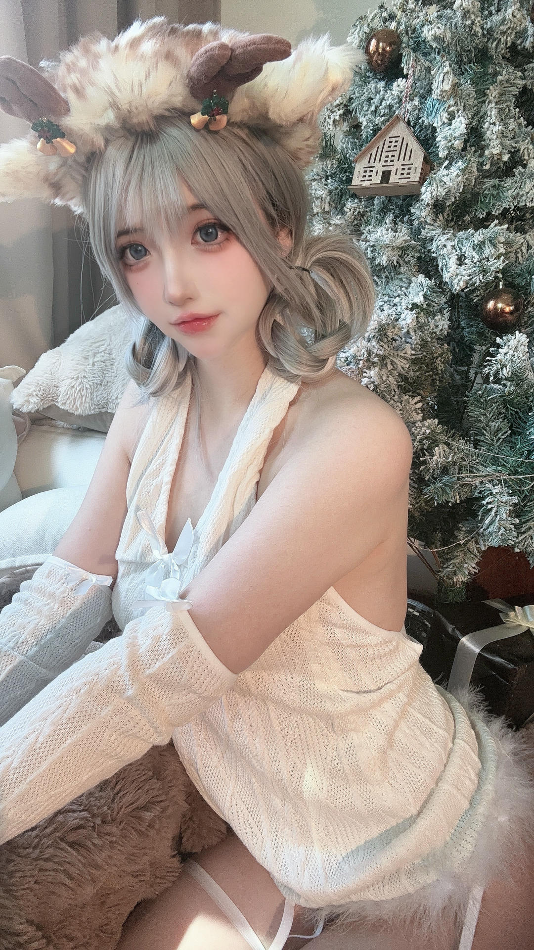 疯猫ss NO.174 圣诞特典&白色毛衣[98P+1V／757MB]_第4集