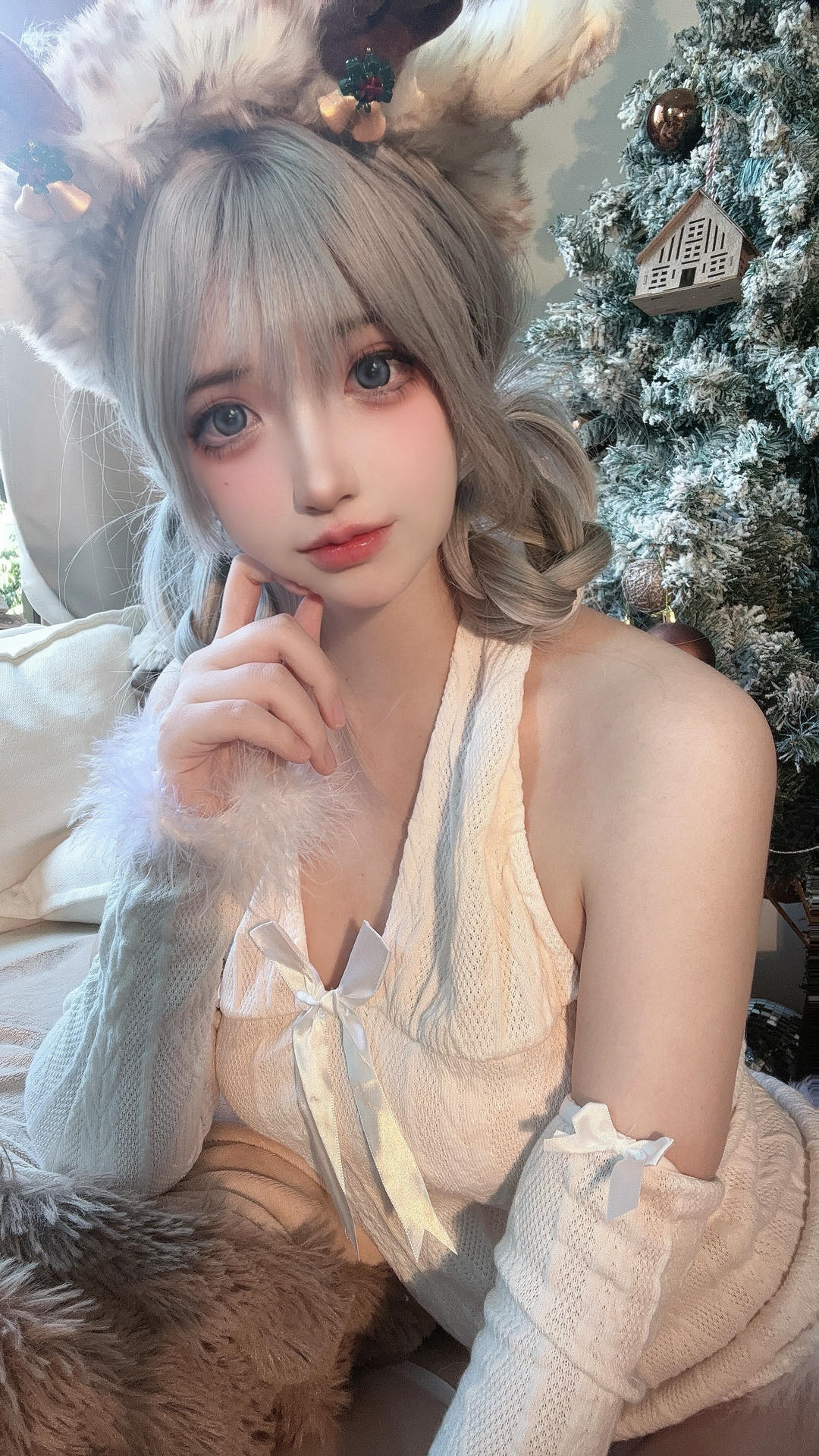 疯猫ss NO.174 圣诞特典&白色毛衣[98P+1V／757MB]_第5集