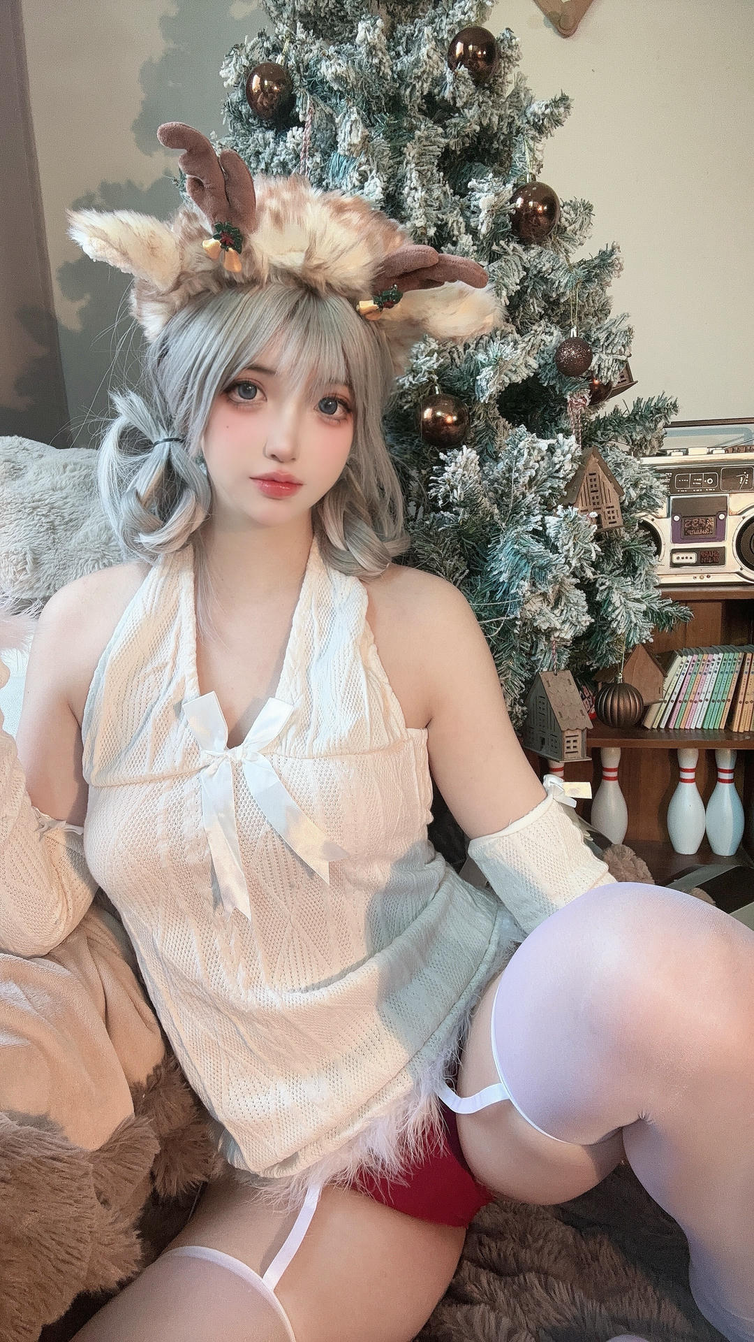 疯猫ss NO.174 圣诞特典&白色毛衣[98P+1V／757MB]_第5集