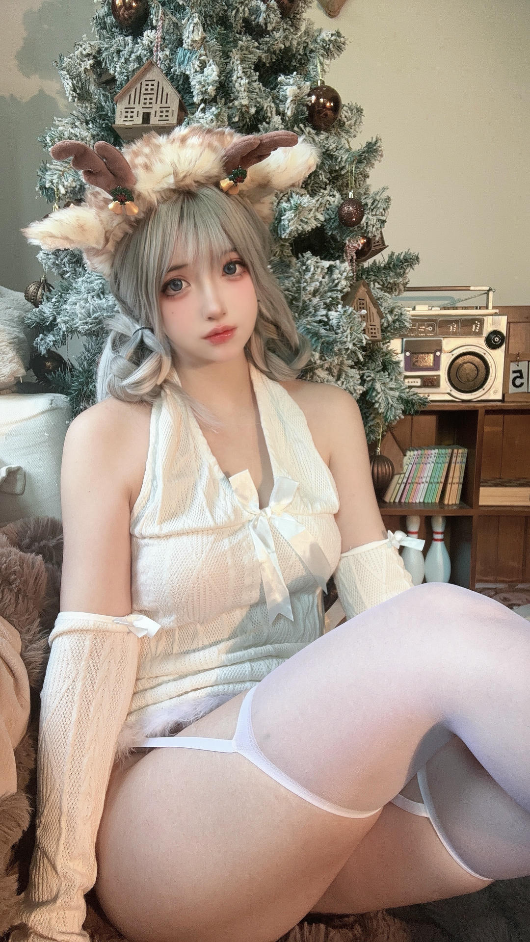 疯猫ss NO.174 圣诞特典&白色毛衣[98P+1V／757MB]_第5集