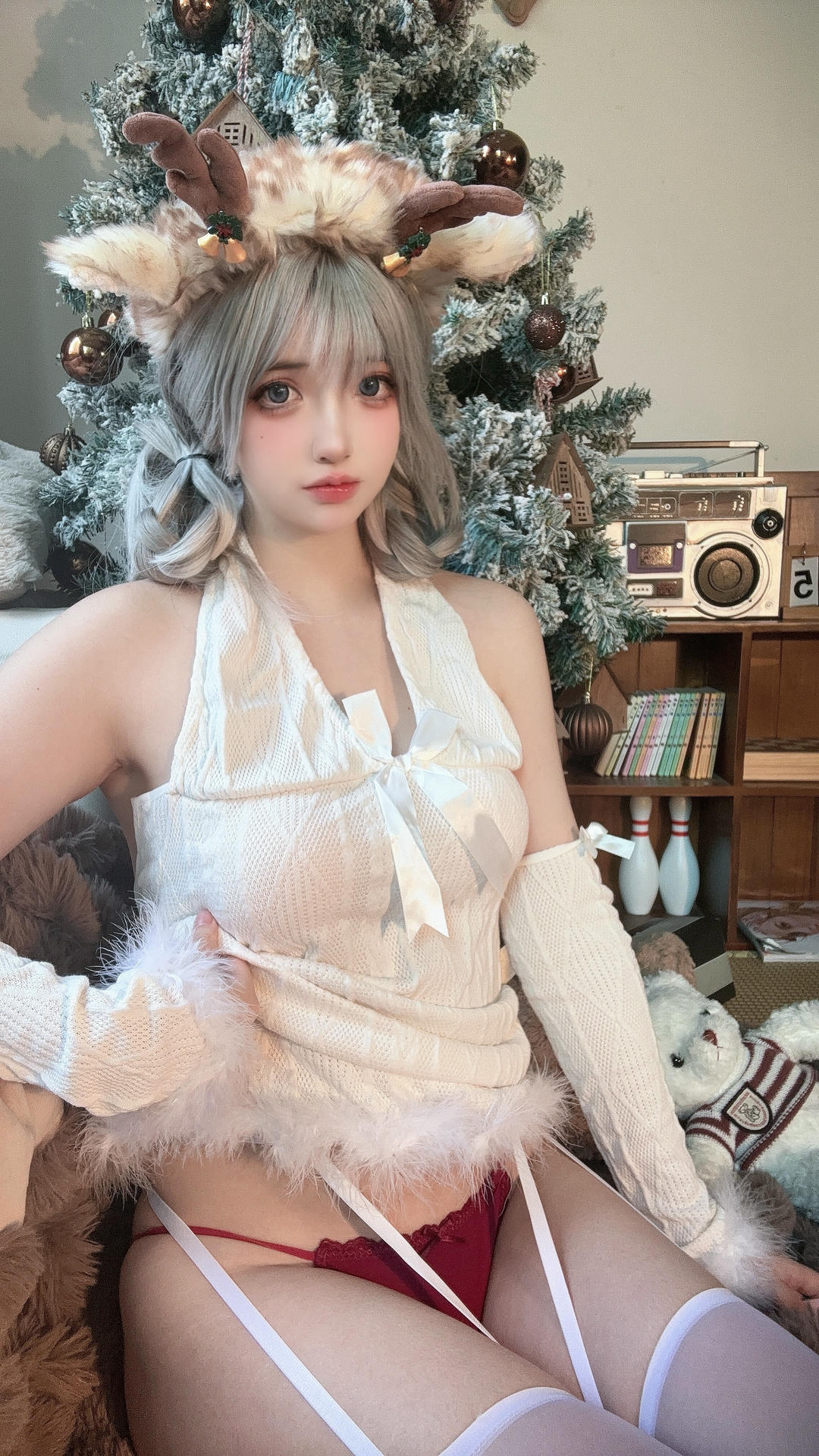 疯猫ss NO.174 圣诞特典&白色毛衣[98P+1V／757MB]_第5集