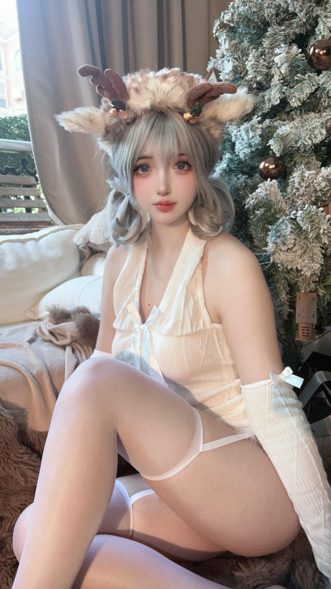 疯猫ss NO.174 圣诞特典&白色毛衣[98P+1V／757MB]_第5集