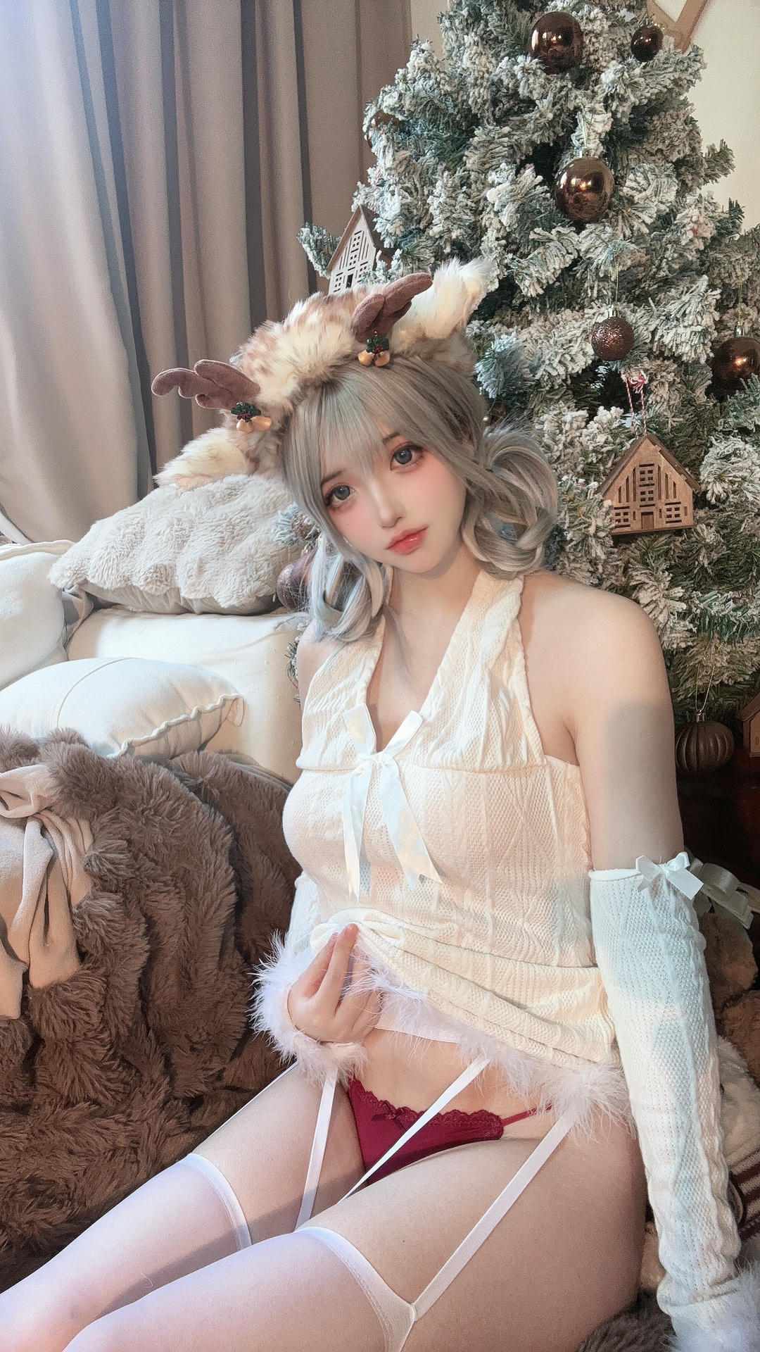 疯猫ss NO.174 圣诞特典&白色毛衣[98P+1V／757MB]_第5集