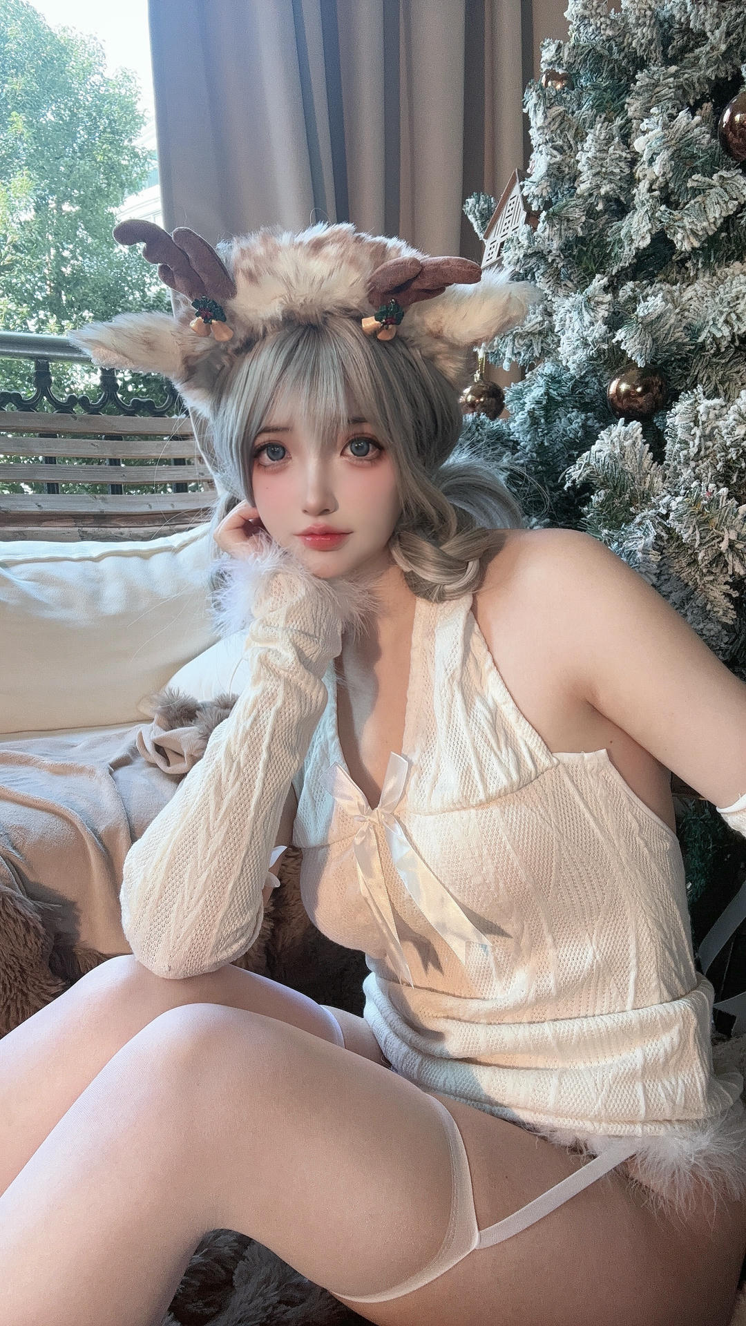 疯猫ss NO.174 圣诞特典&白色毛衣[98P+1V／757MB]_第5集