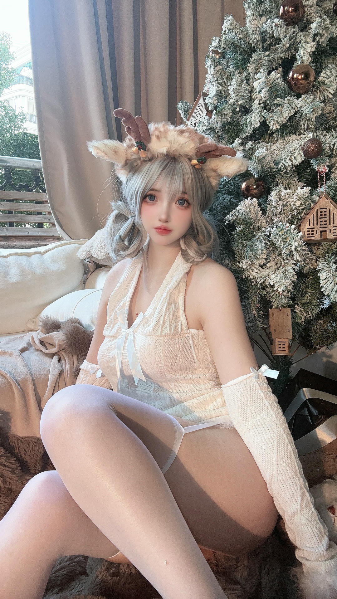 疯猫ss NO.174 圣诞特典&白色毛衣[98P+1V／757MB]_第5集