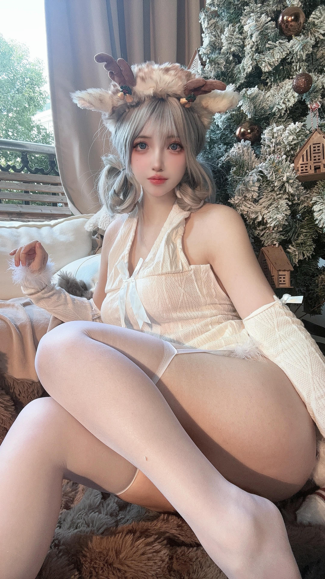 疯猫ss NO.174 圣诞特典&白色毛衣[98P+1V／757MB]_第5集