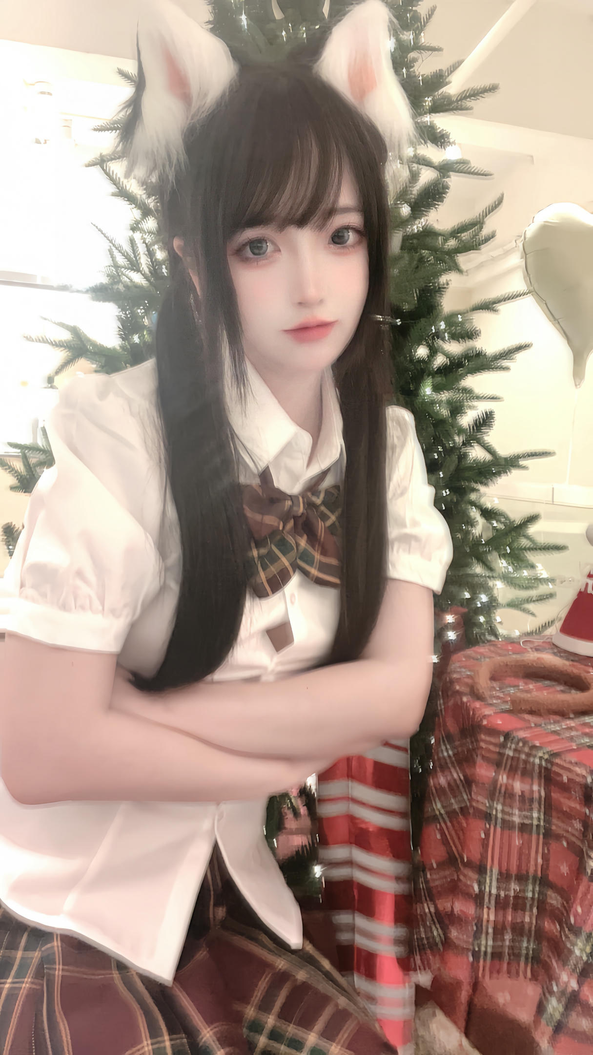 疯猫ss NO.175 2023年12月会员订阅合集(5套) [45P 171MB]-2023.12.13 圣诞jk_第1集