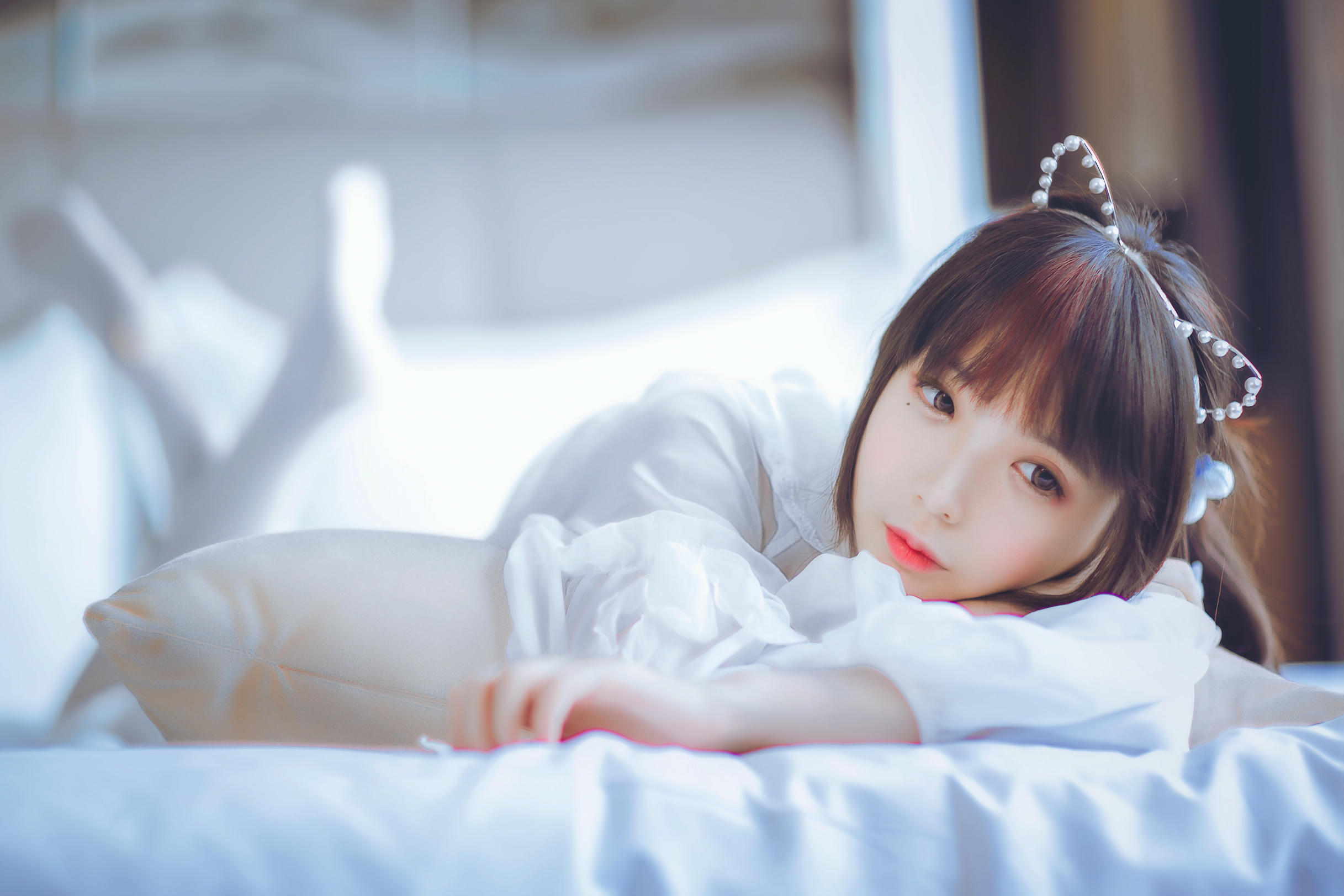 疯猫ss NO.002 白色睡衣 [24P-182MB]_第1集