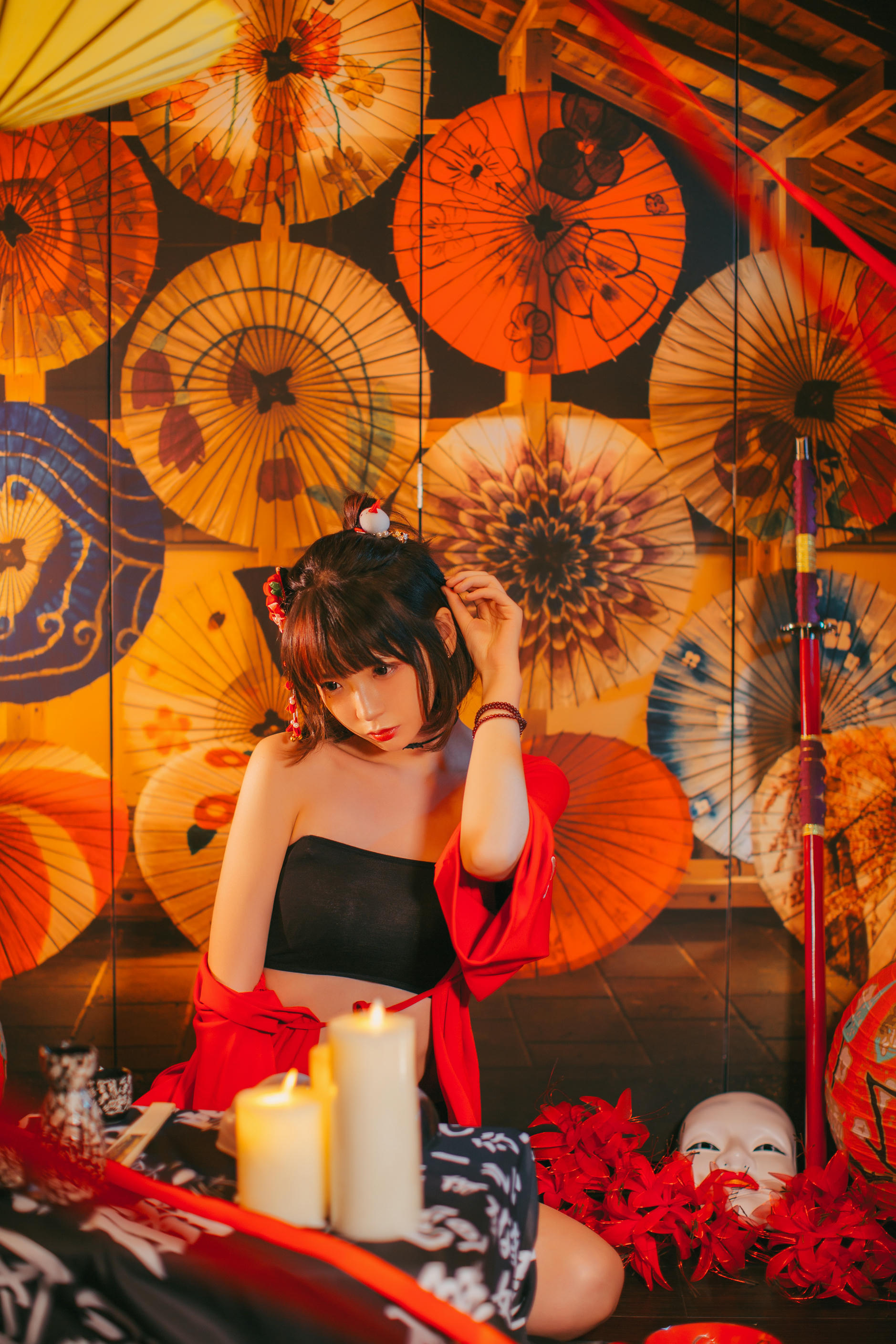 疯猫ss NO.020 红色羽衣 [15P-192MB]_第1集