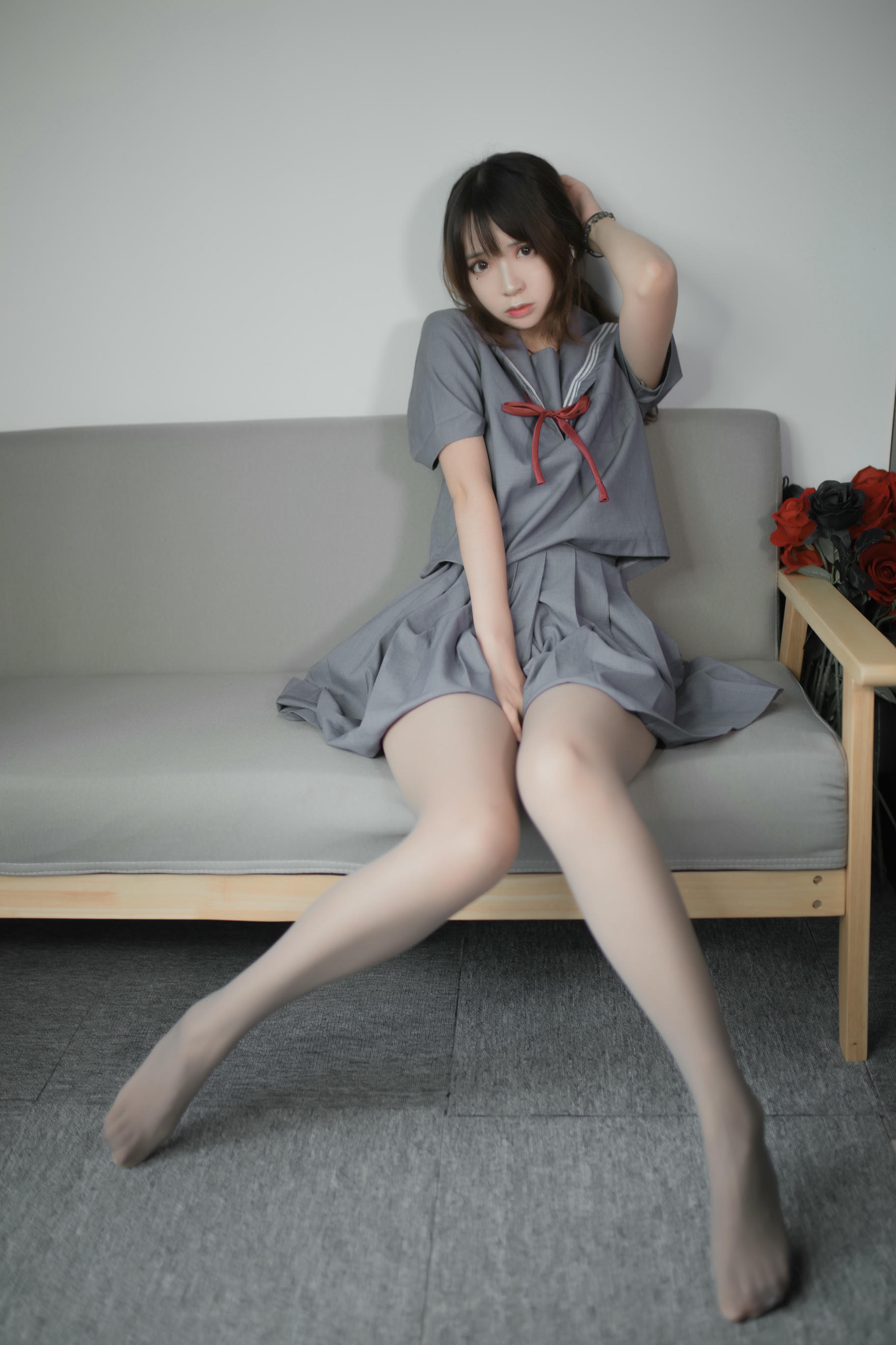 疯猫ss NO.033 蓝灰JK [29P-180MB]_第1集