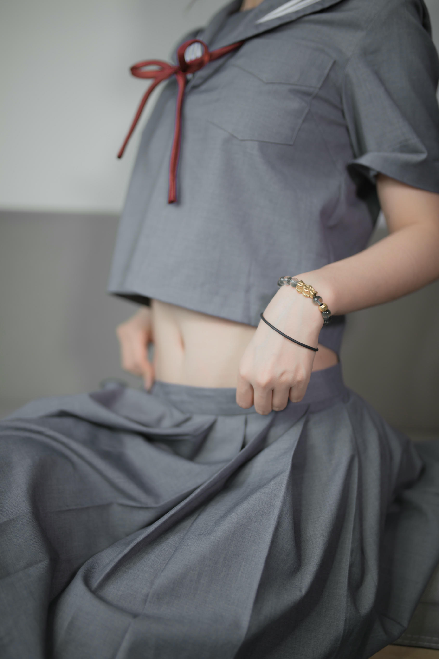 疯猫ss NO.033 蓝灰JK [29P-180MB]_第1集