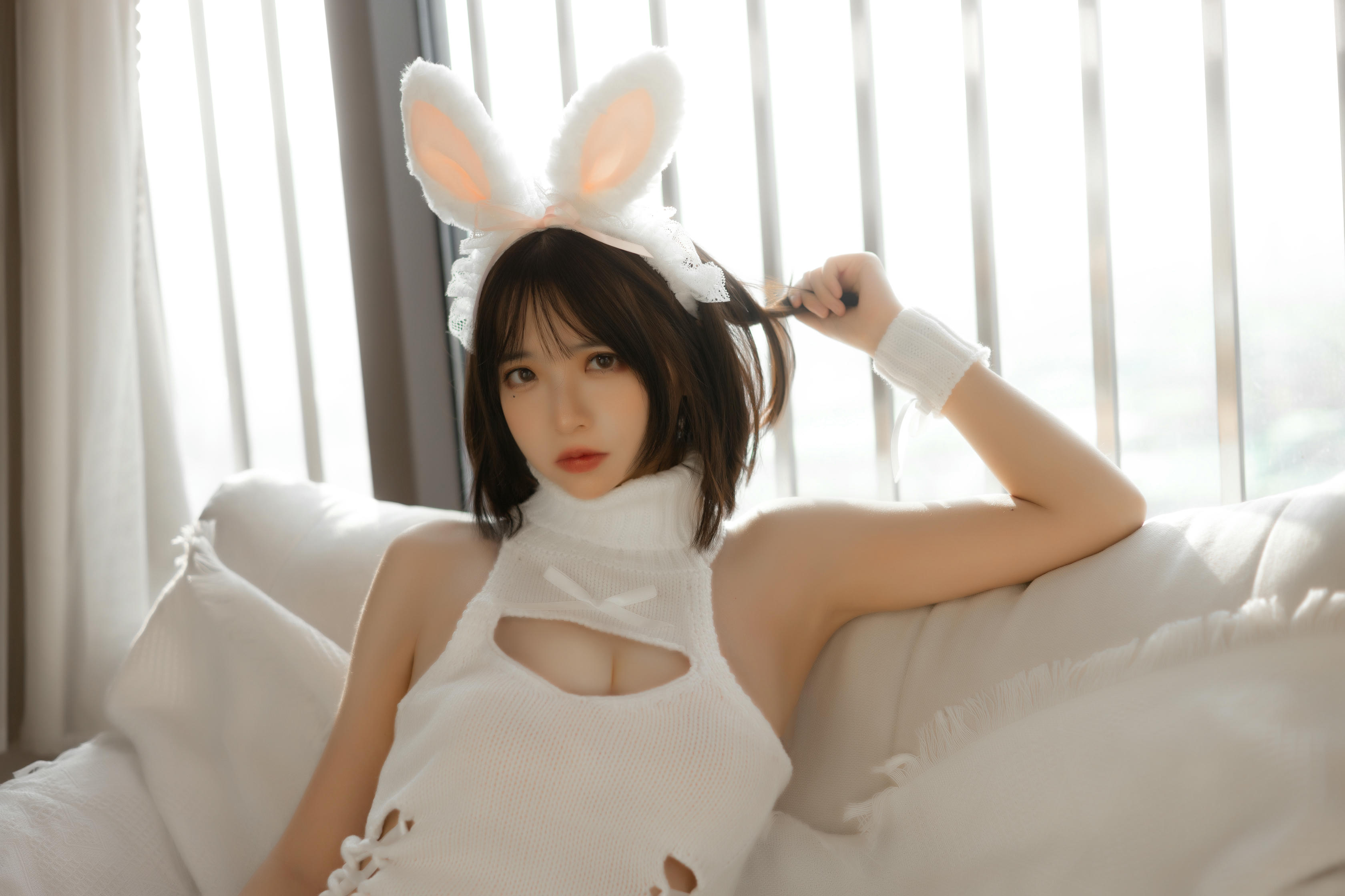 疯猫ss NO.073 白毛衣 [49P-549MB]_第1集