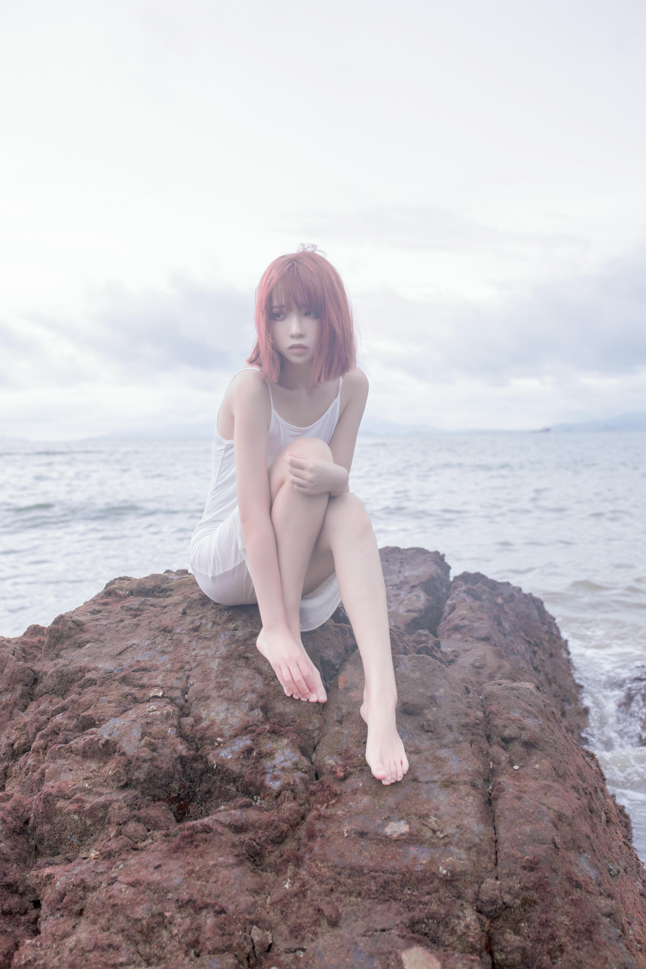 疯猫ss NO.087 500w粉丝福利 海浪白连衣_第1集