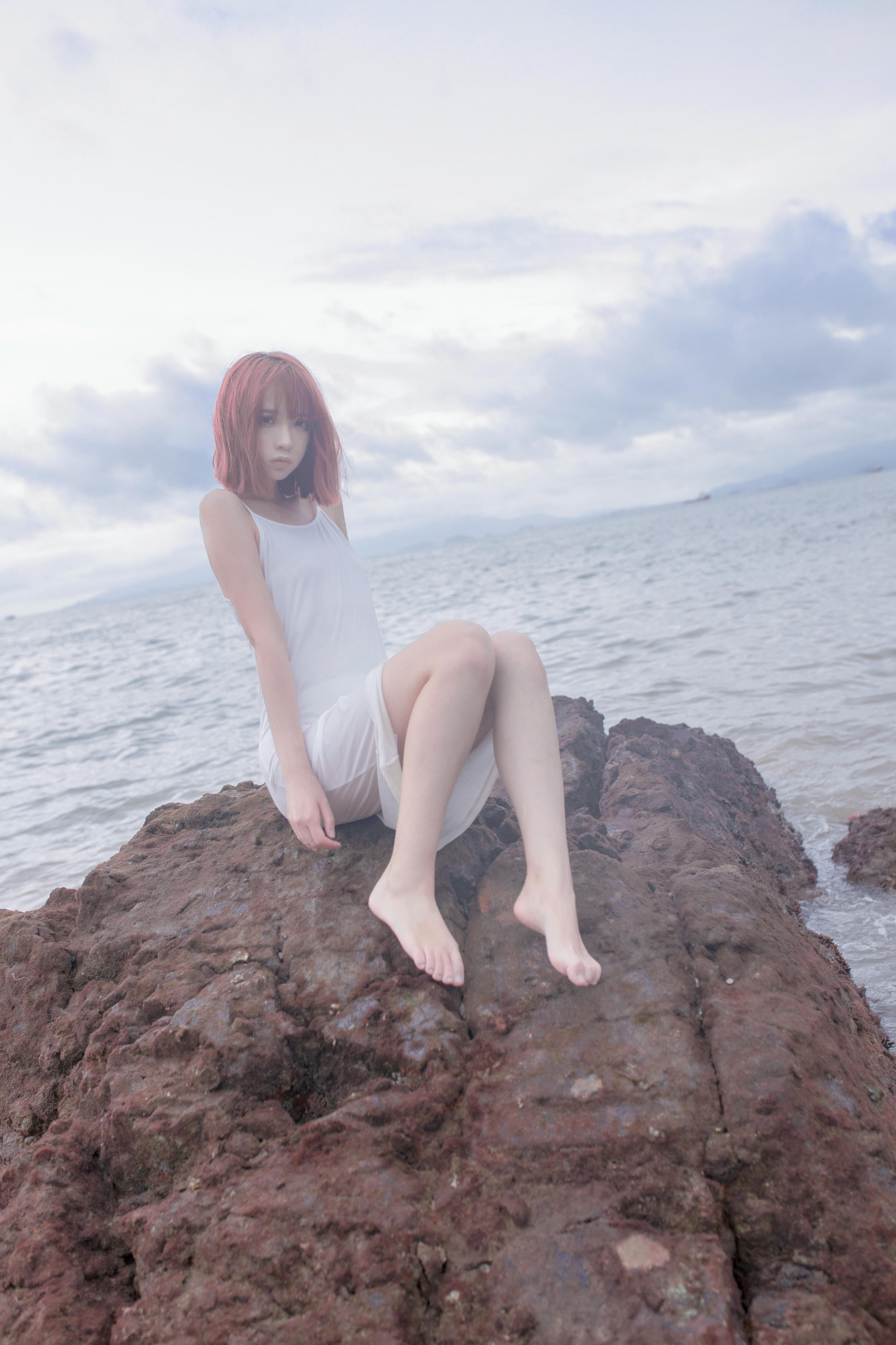 疯猫ss NO.087 500w粉丝福利 海浪白连衣_第1集