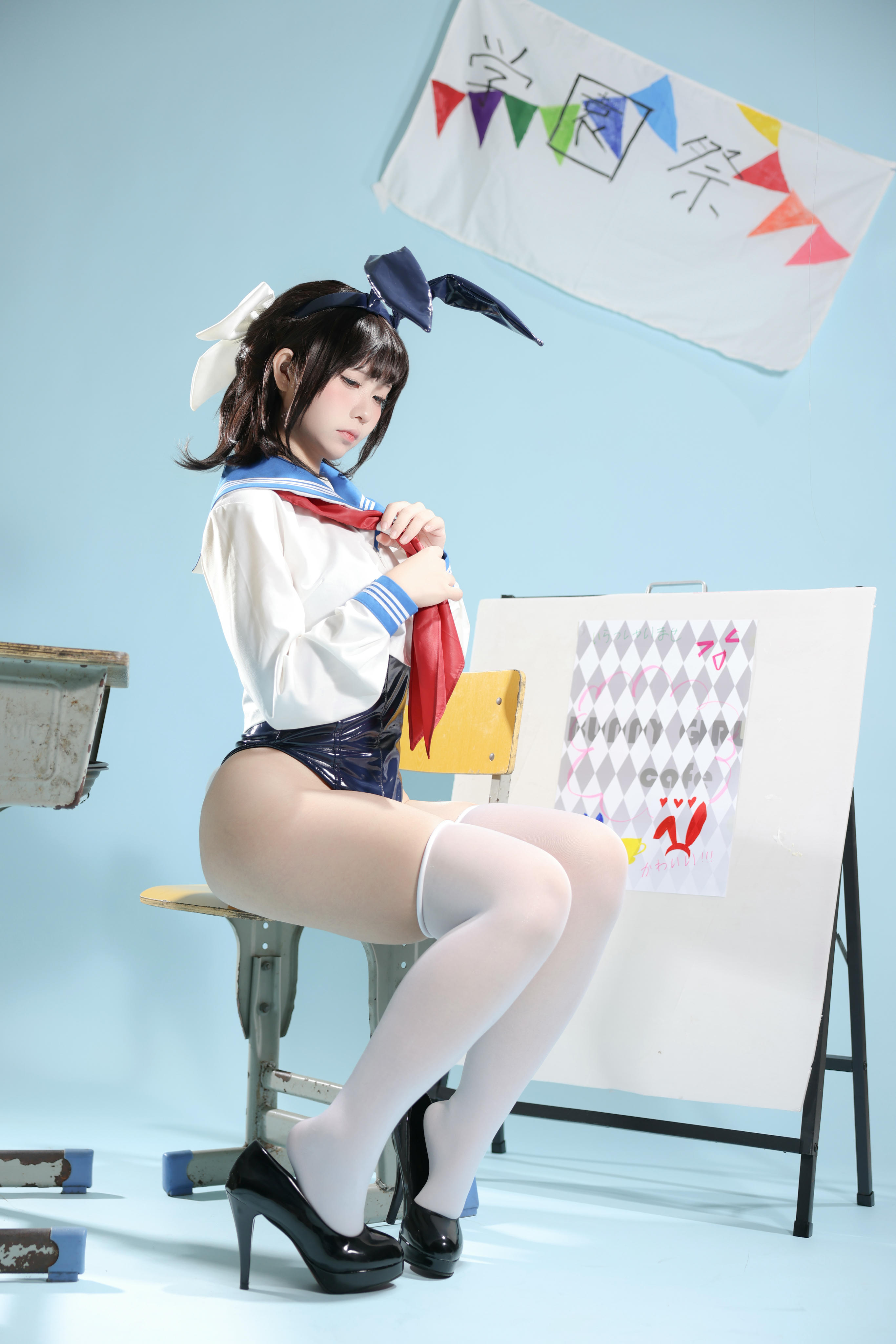 G44不会受伤 NO.120 水手服兔女郎咖啡厅 [27P-350MB]_第1集