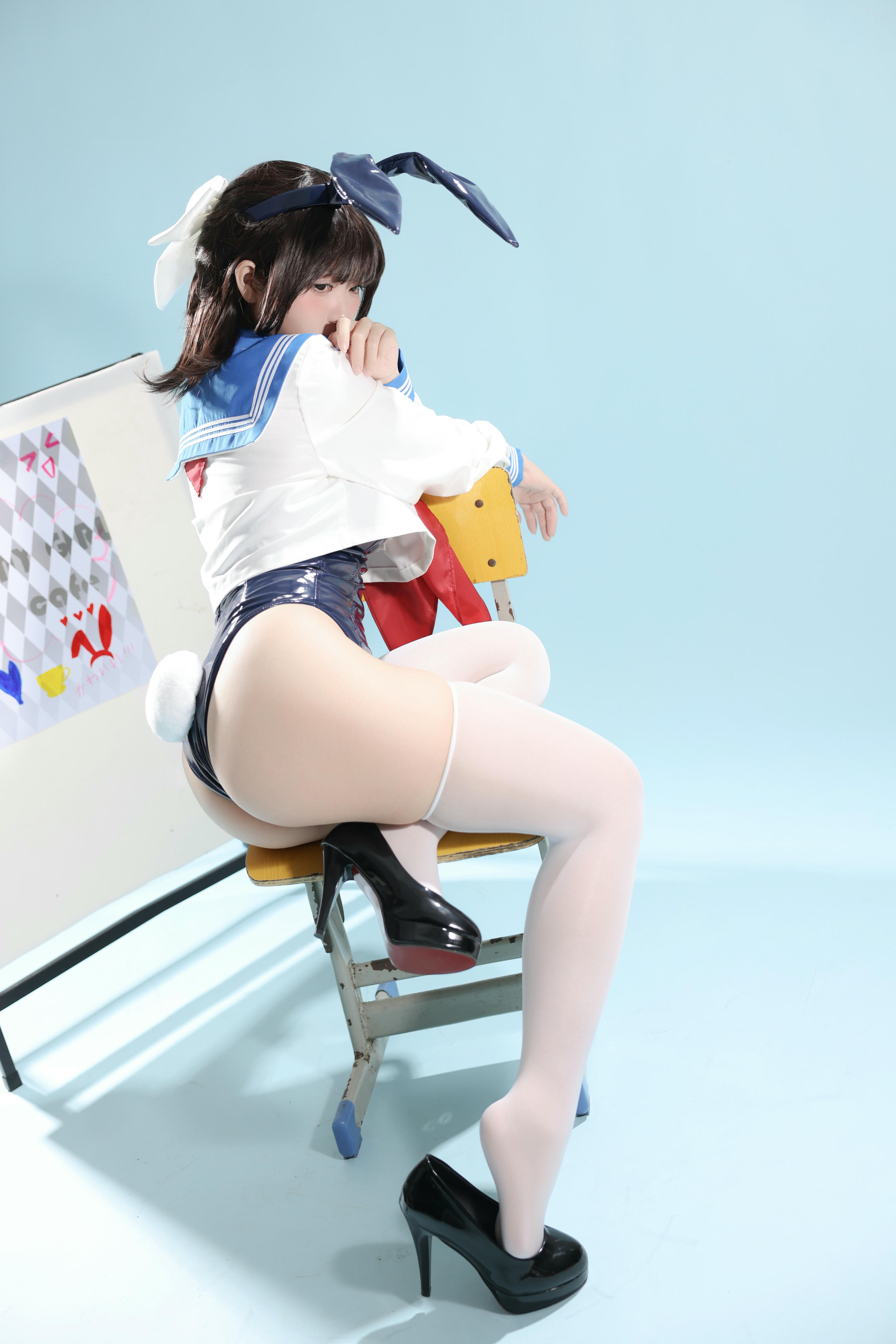 G44不会受伤 NO.120 水手服兔女郎咖啡厅 [27P-350MB]_第2集