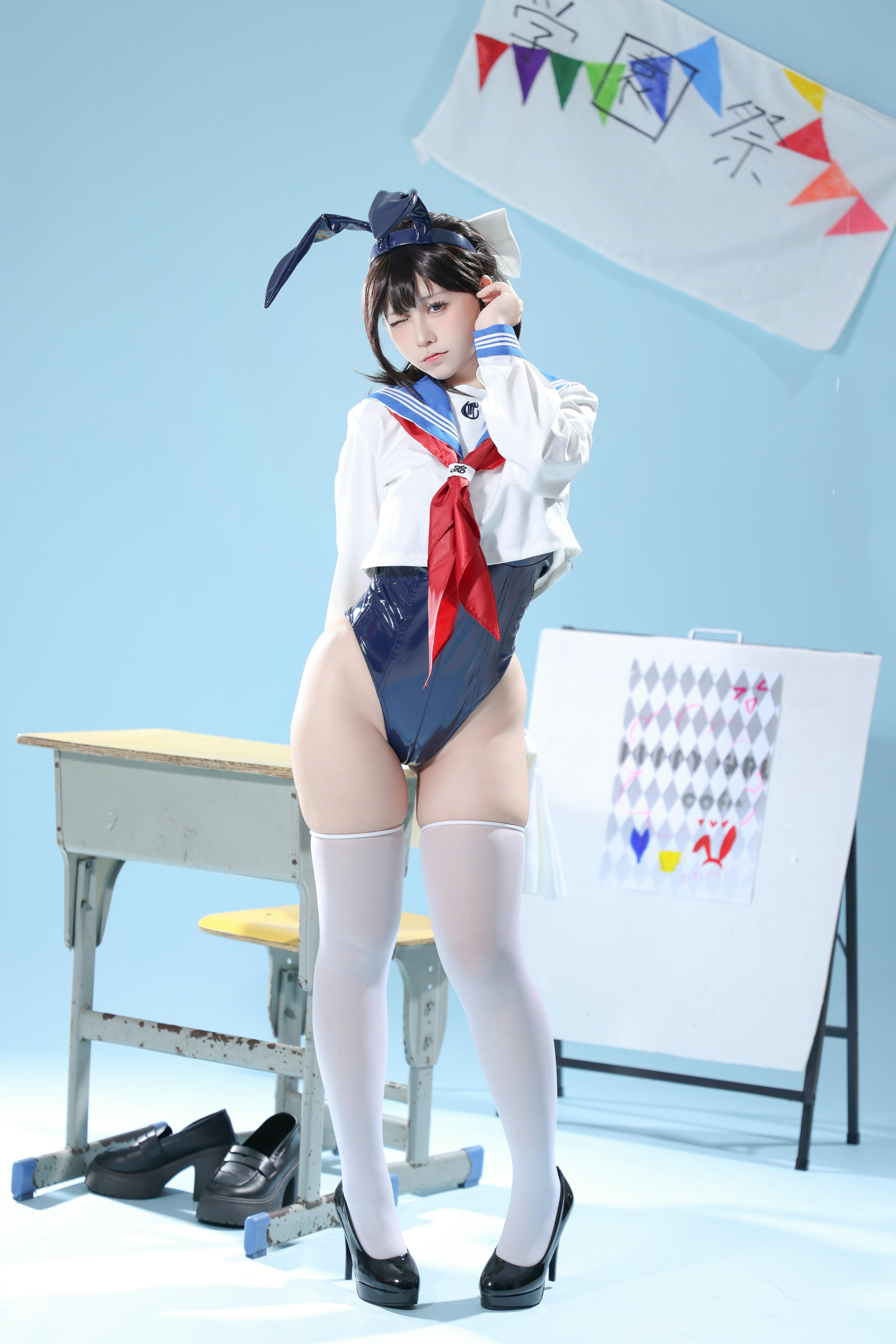 G44不会受伤 NO.120 水手服兔女郎咖啡厅 [27P-350MB]_第1集