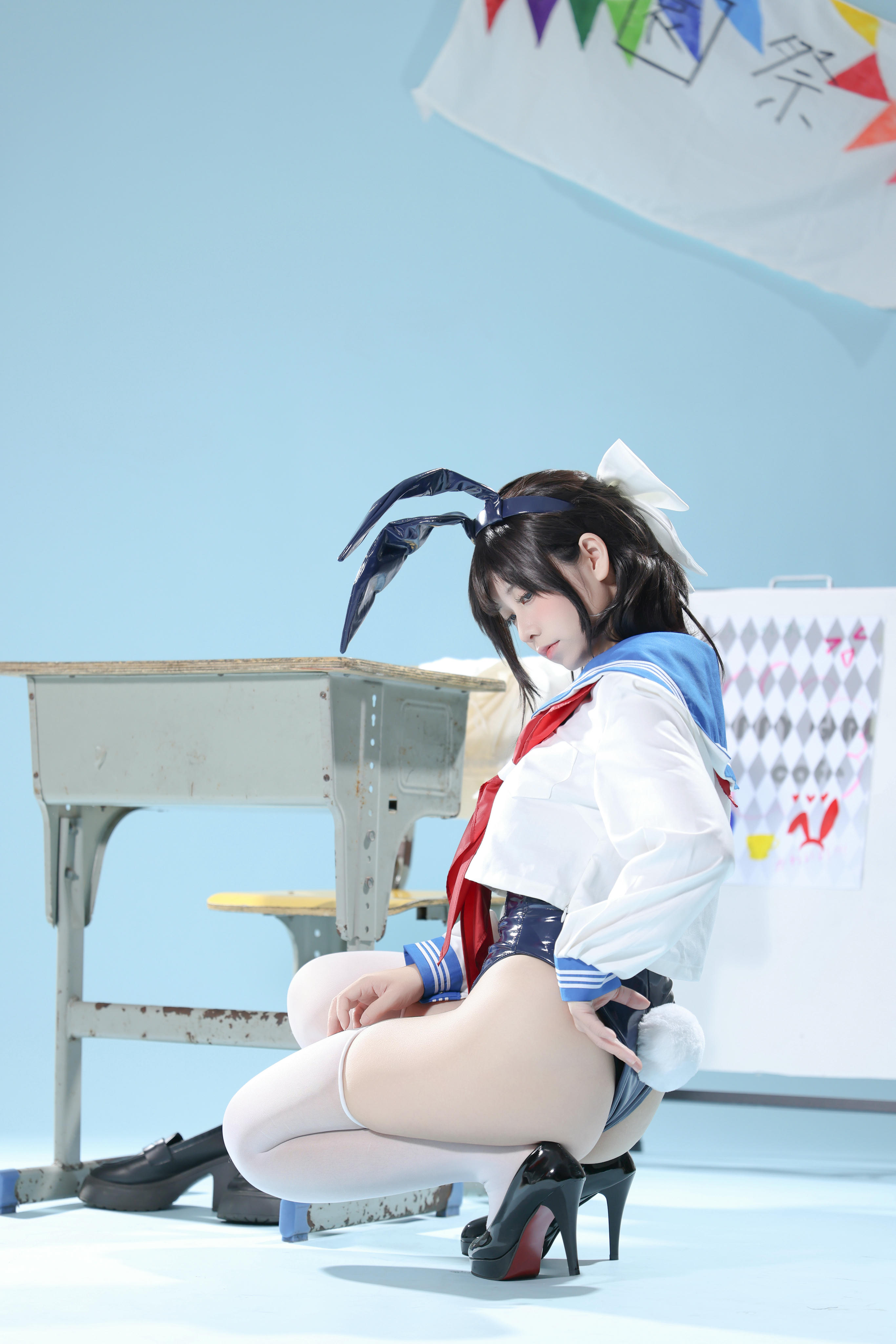 G44不会受伤 NO.120 水手服兔女郎咖啡厅 [27P-350MB]_第1集