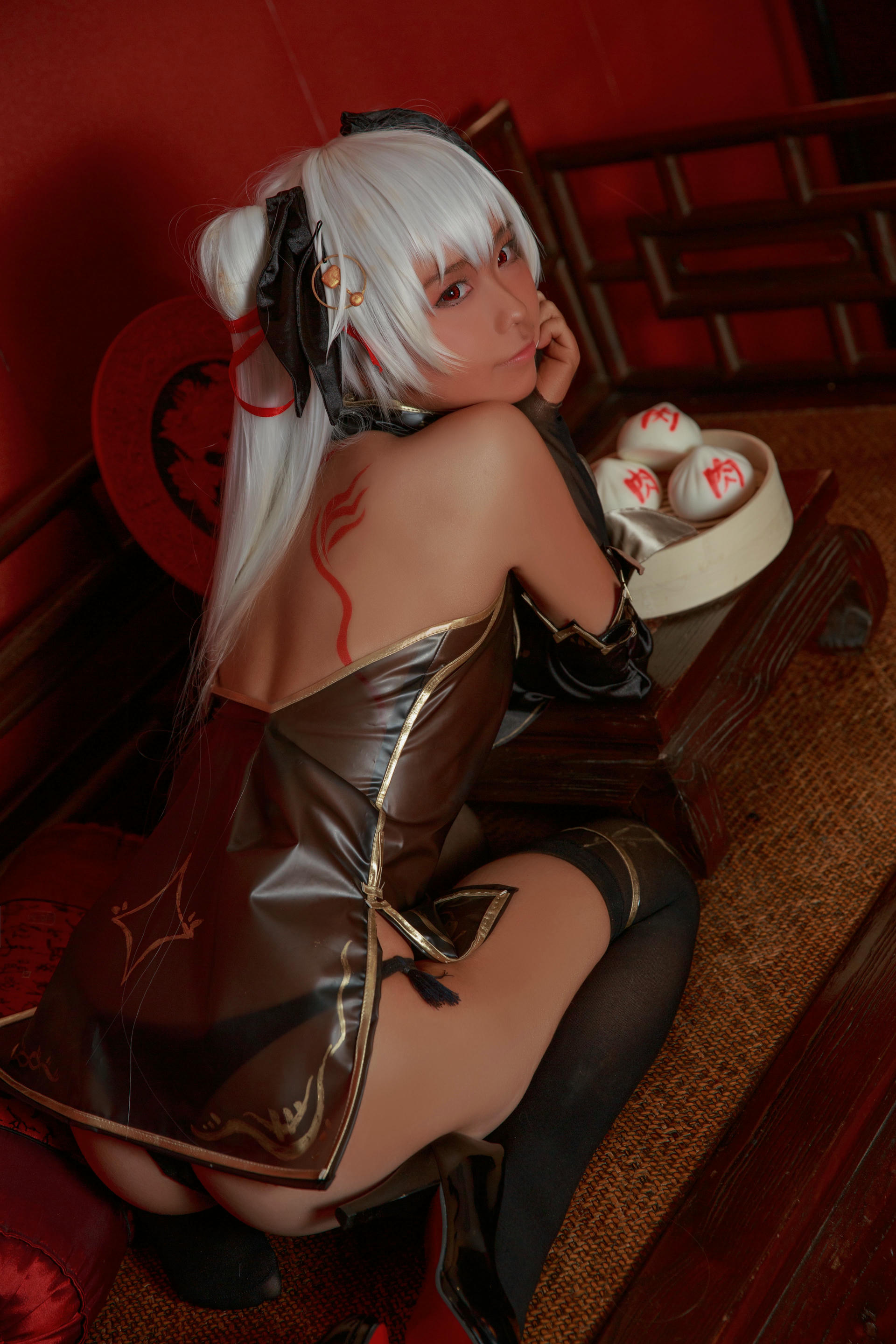 G44不会受伤 NO.024 褐色旗袍娘 [18P-57MB]_第1集