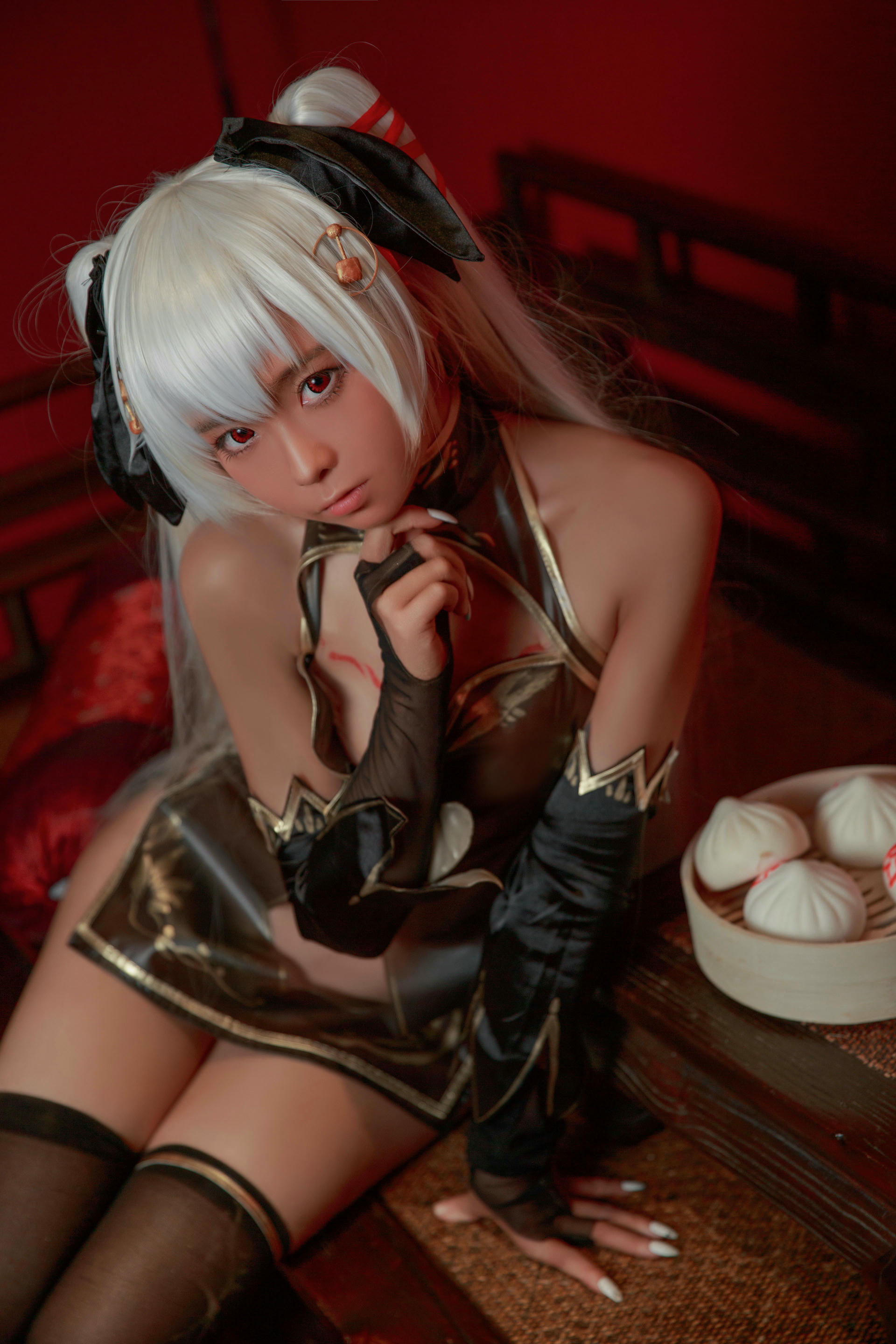 G44不会受伤 NO.024 褐色旗袍娘 [18P-57MB]_第1集