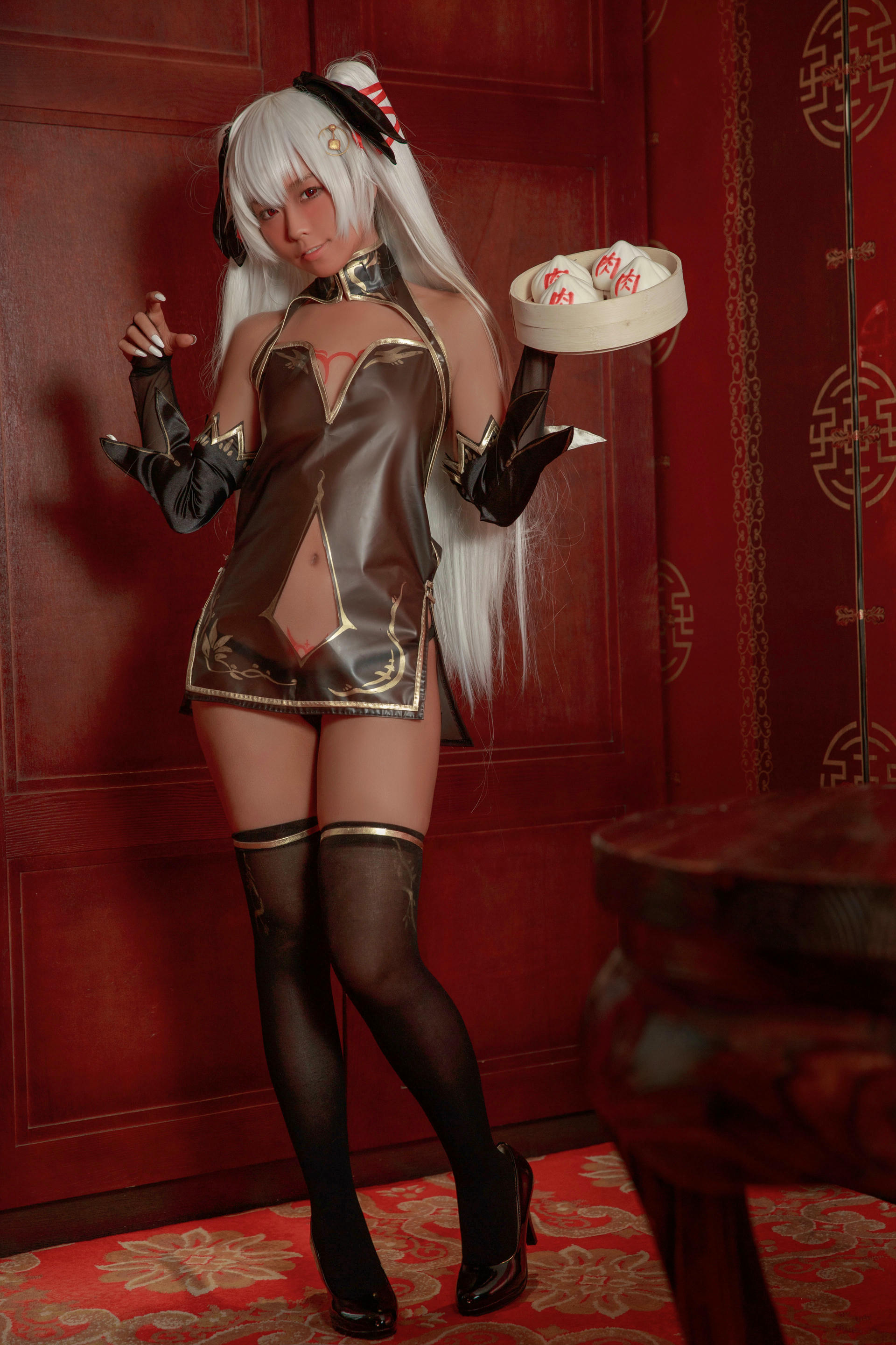 G44不会受伤 NO.024 褐色旗袍娘 [18P-57MB]_第1集