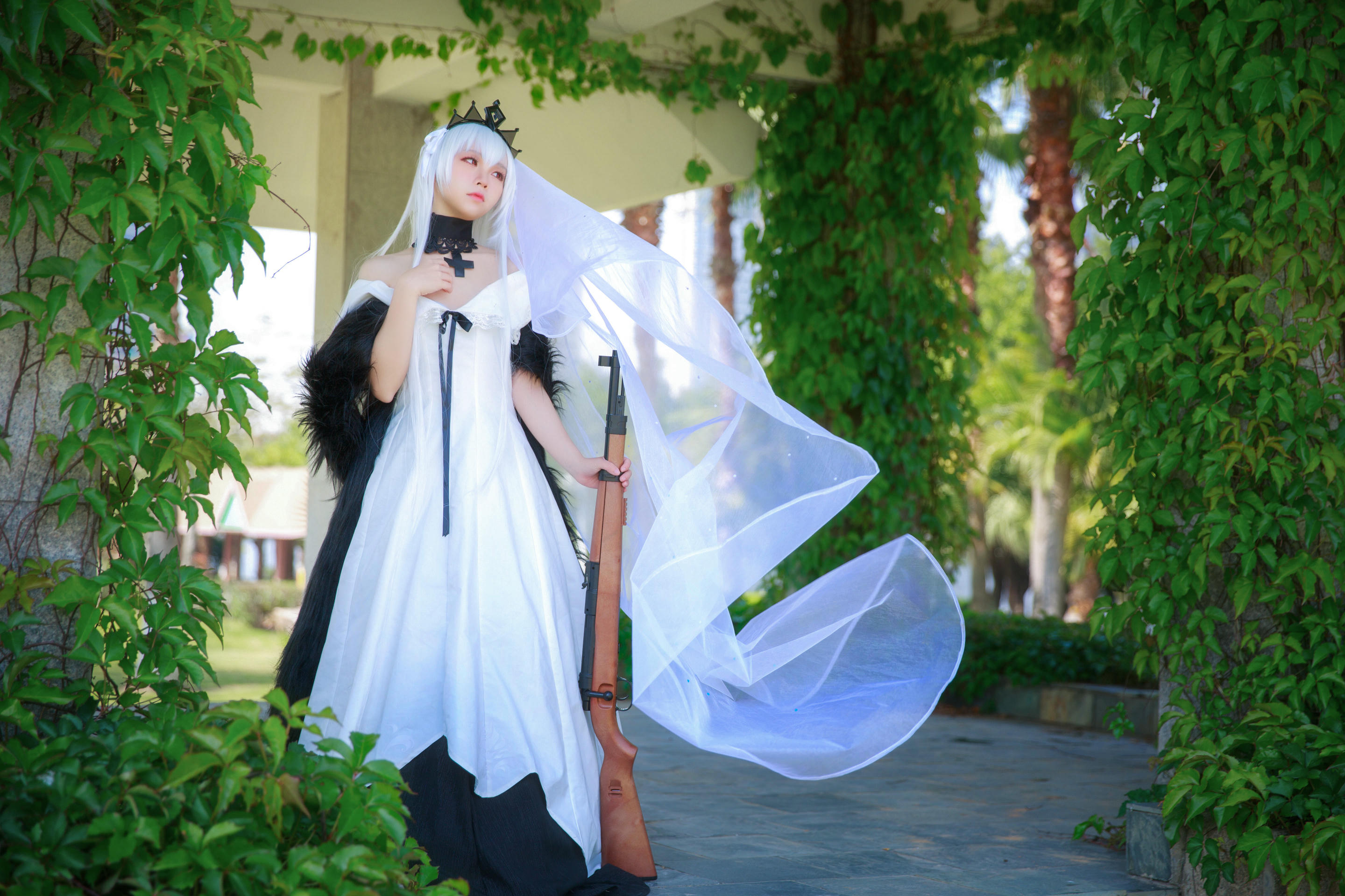 G44不会受伤 NO.004 G44 98K婚纱 德皇 [25P-70MB]_第1集