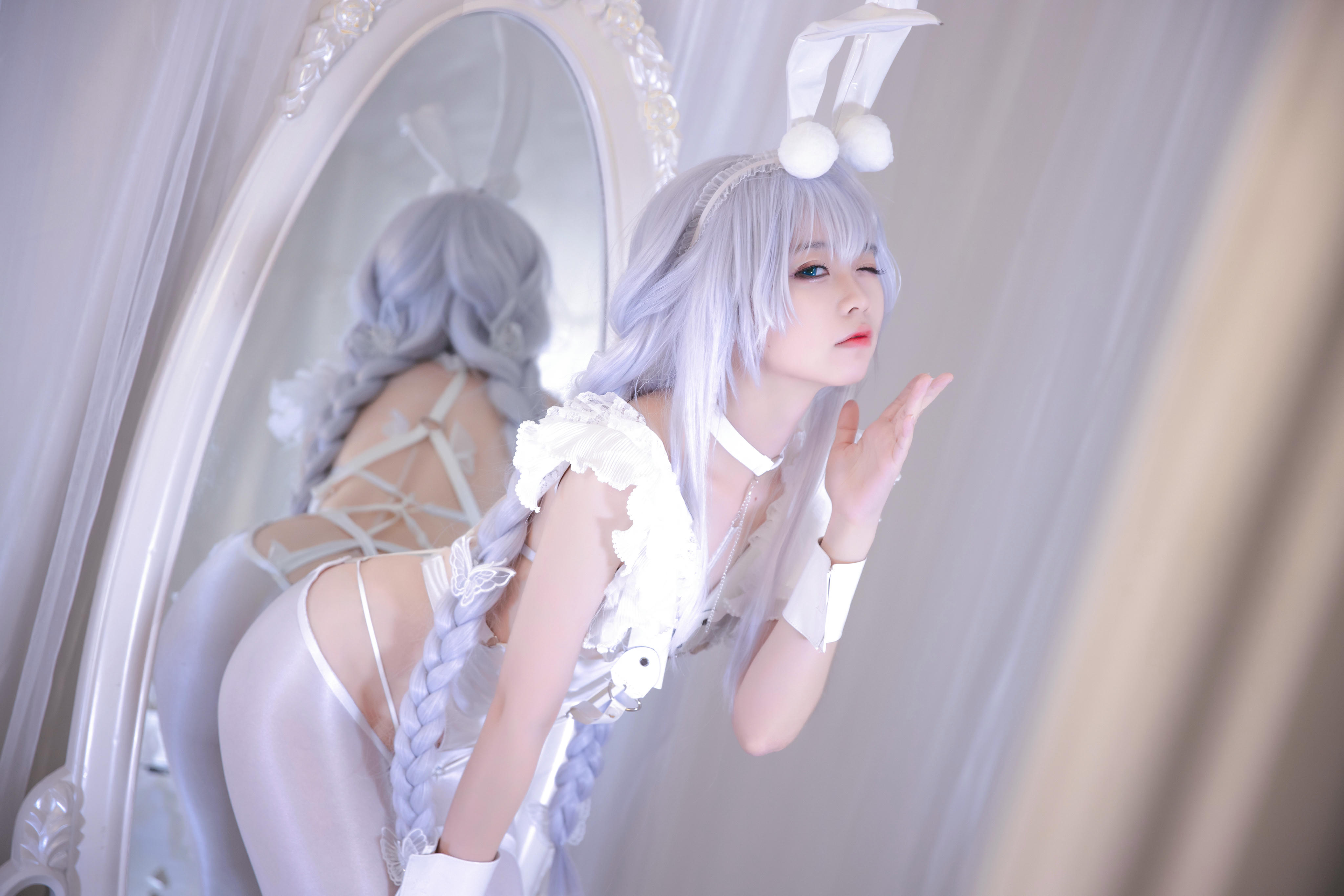 G44不会受伤 NO.044 恶毒皮肤 懒懒的白兔 [25P-275MB]_第2集