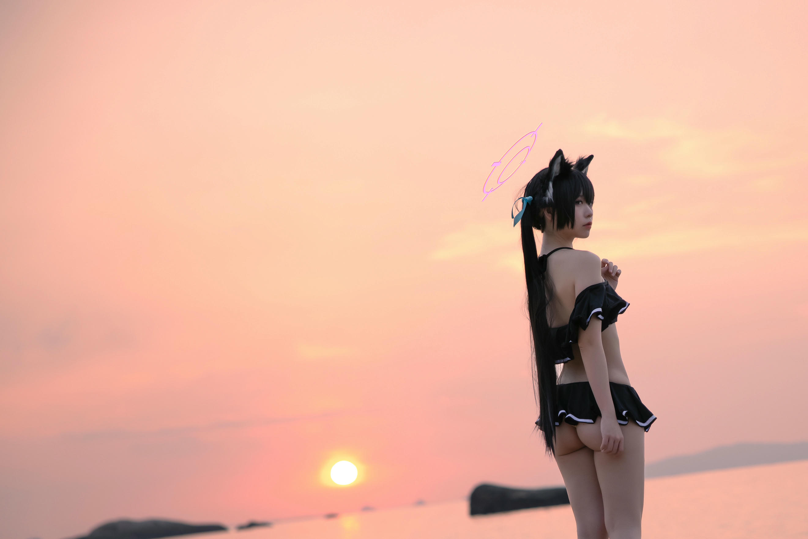 G44不会受伤 NO.084 碧蓝档案 黑见芹香泳装[20P 161MB]_第1集