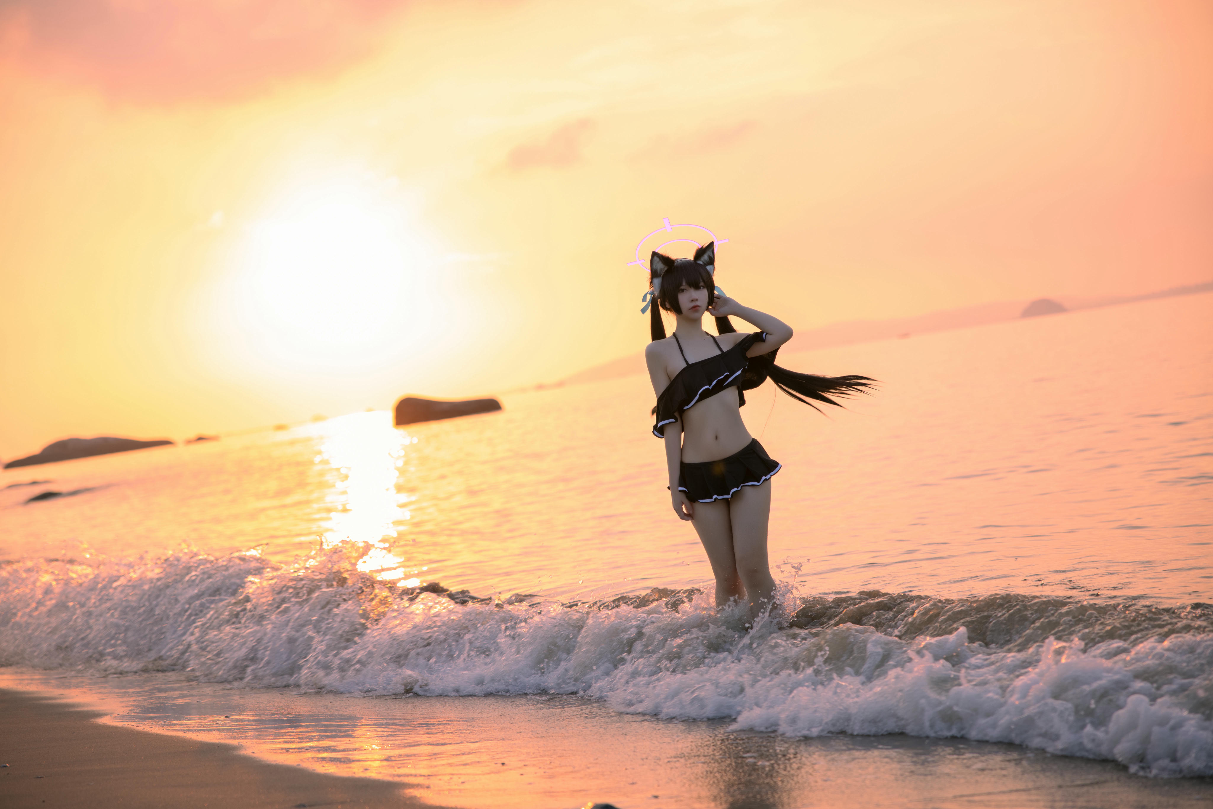 G44不会受伤 NO.084 碧蓝档案 黑见芹香泳装[20P 161MB]_第1集