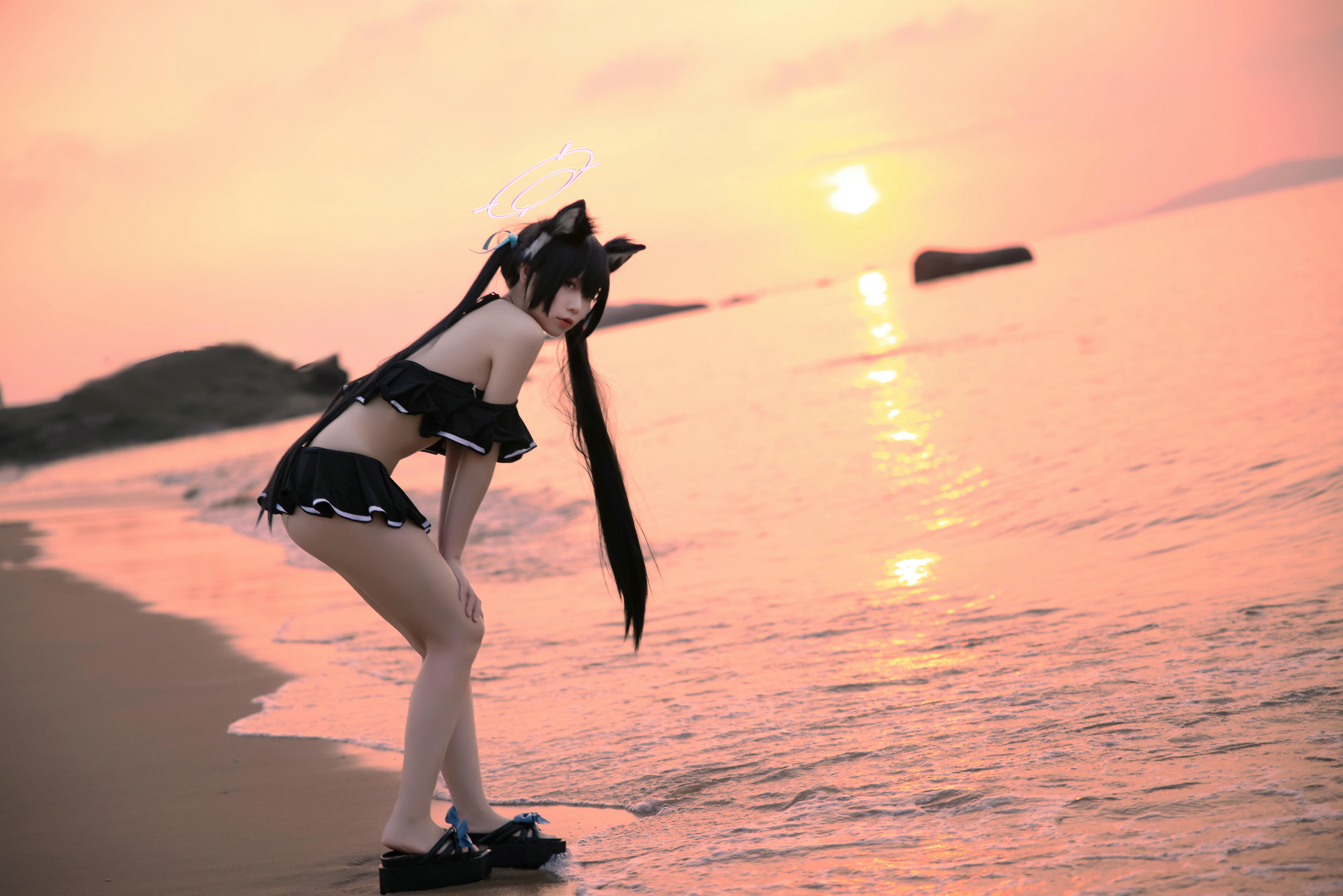 G44不会受伤 NO.084 碧蓝档案 黑见芹香泳装[20P 161MB]_第1集