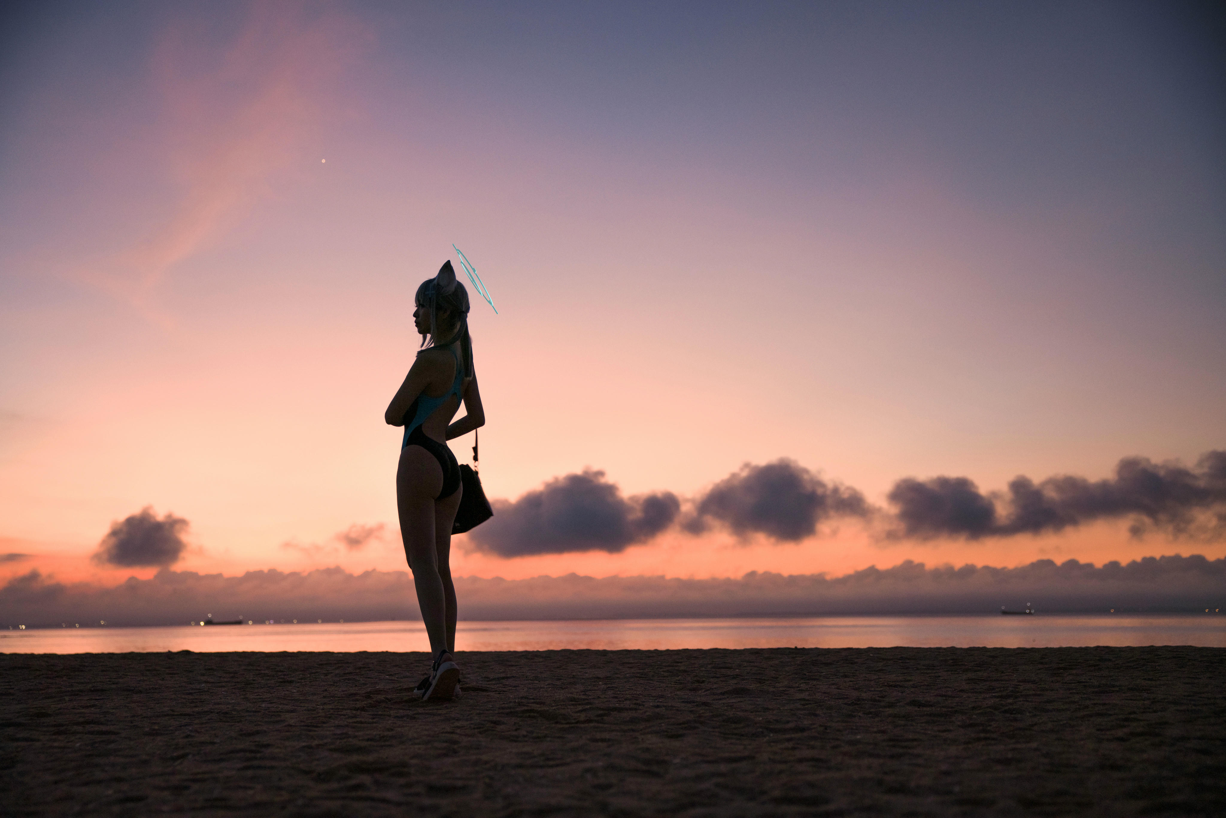 G44不会受伤 NO.088 碧蓝档案 砂狼白子泳装 [26P 287MB]_第1集