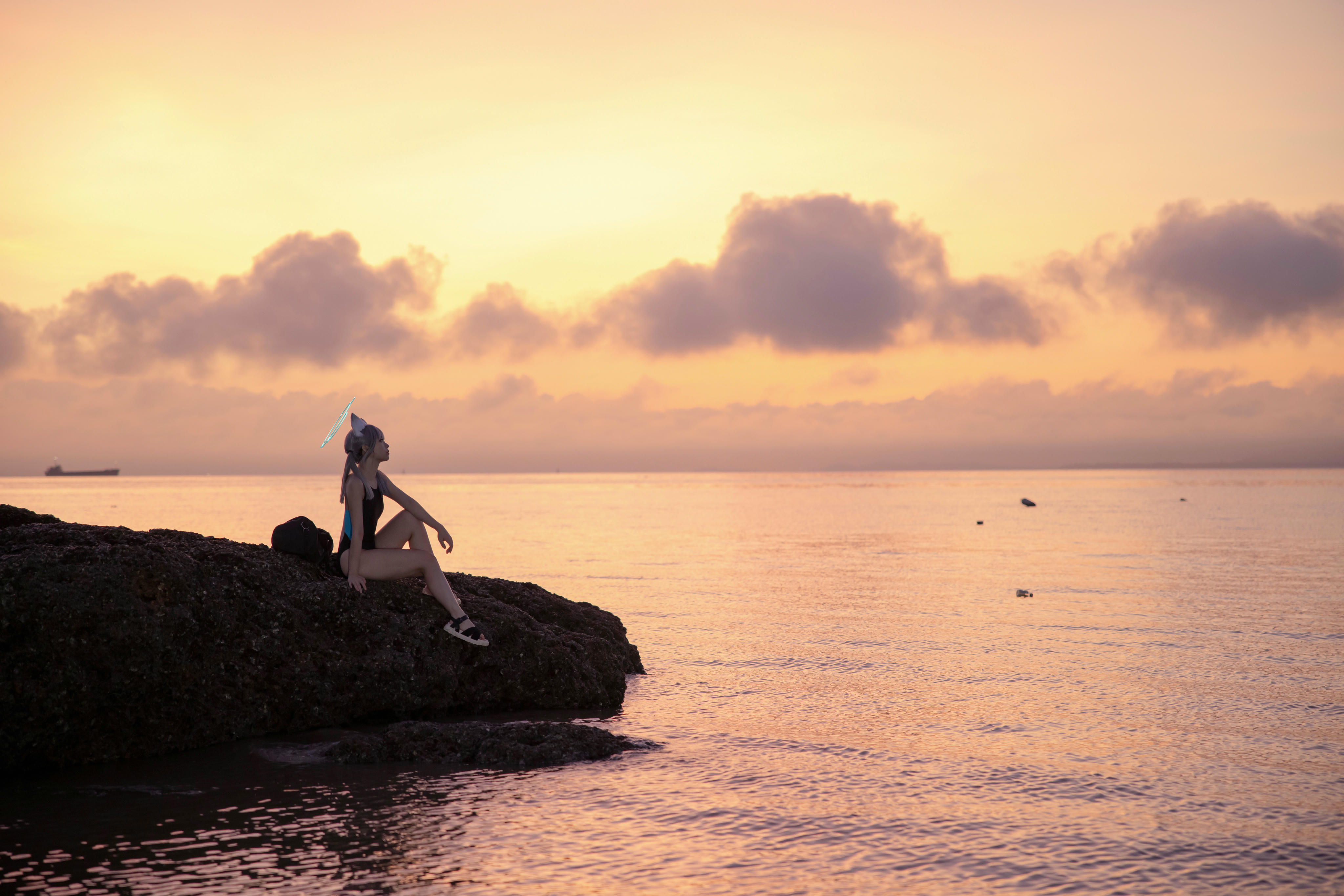 G44不会受伤 NO.088 碧蓝档案 砂狼白子泳装 [26P 287MB]_第1集