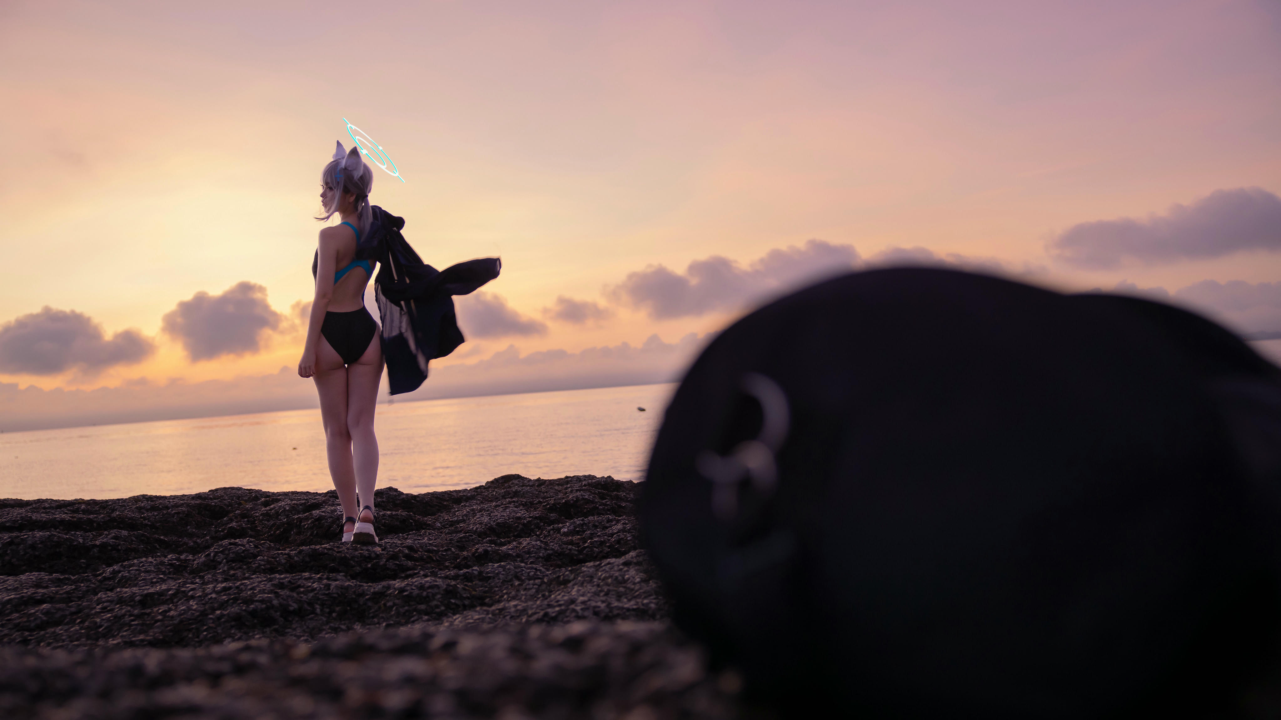 G44不会受伤 NO.088 碧蓝档案 砂狼白子泳装 [26P 287MB]_第1集