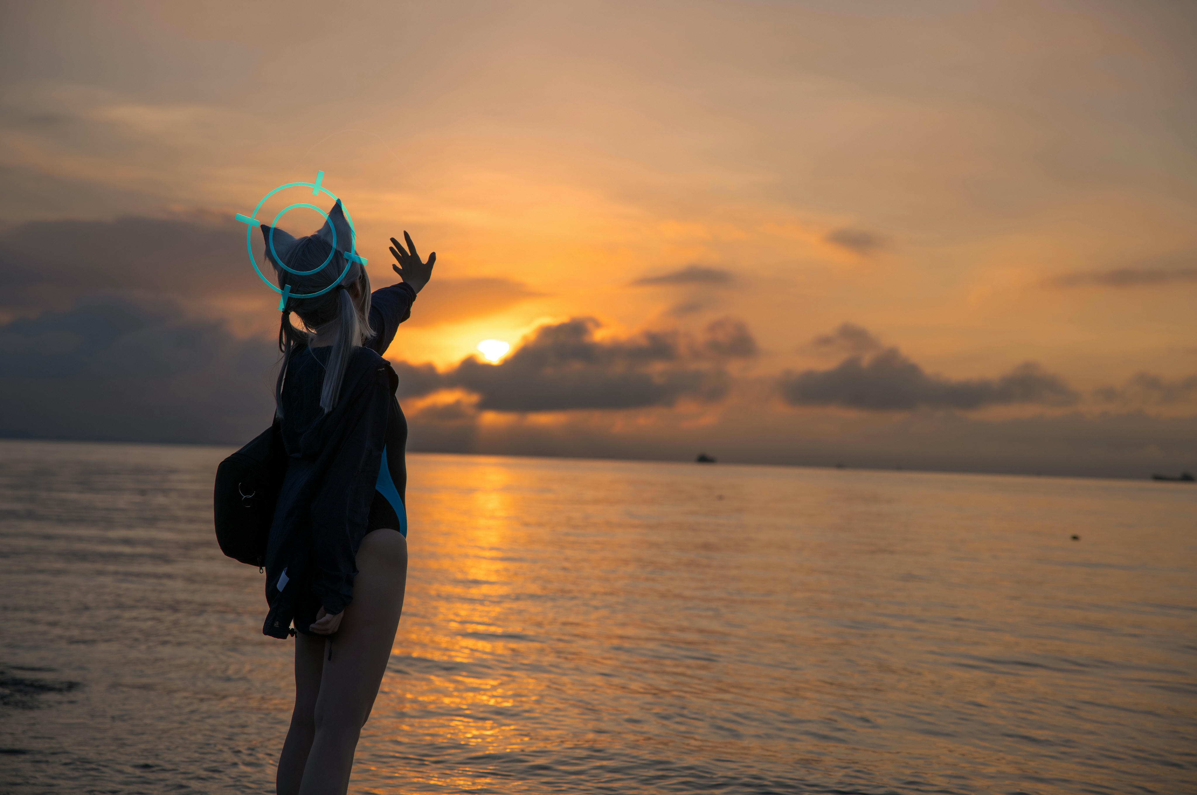 G44不会受伤 NO.088 碧蓝档案 砂狼白子泳装 [26P 287MB]_第1集