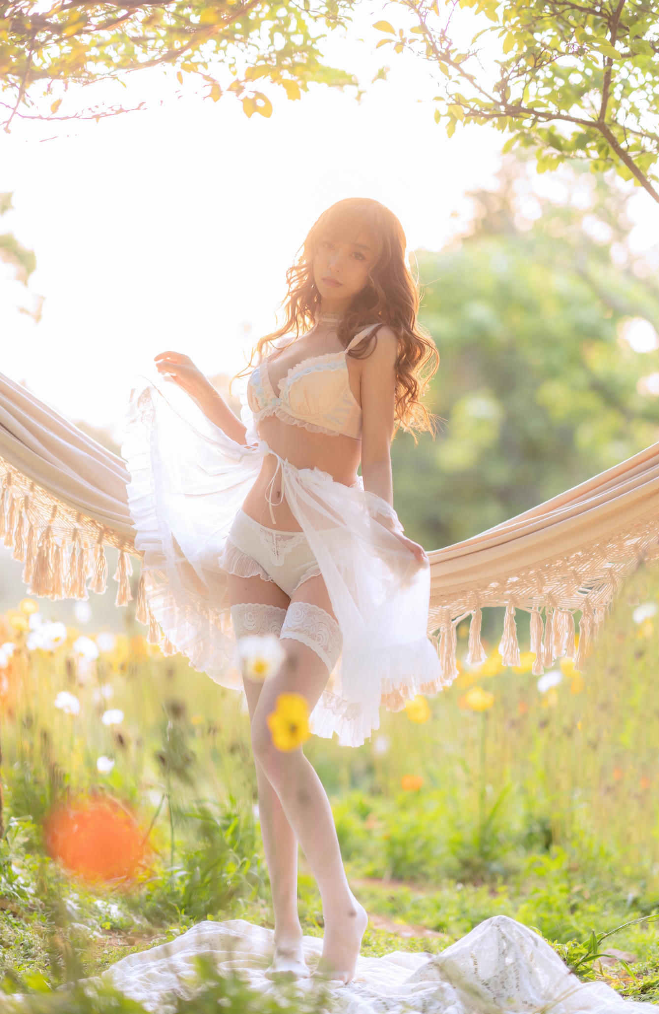 过期米线线喵 NO.121 夏日限定 – 吊床 [52P-95MB]_第2集