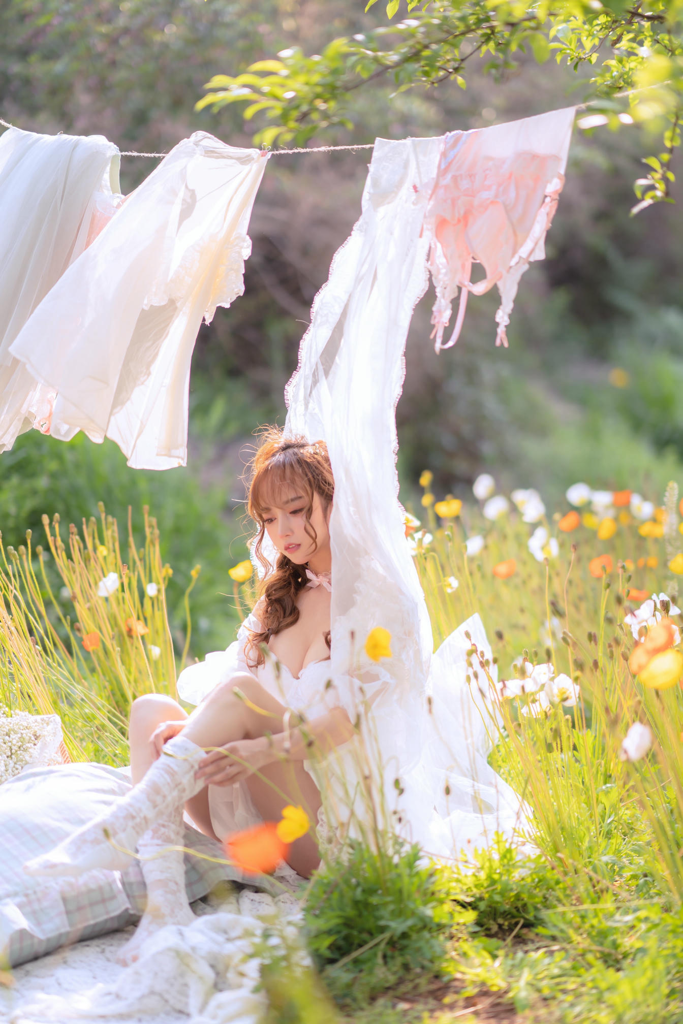 过期米线线喵 NO.122 夏日限定 – 晒衣服 [41P-76MB]_第2集