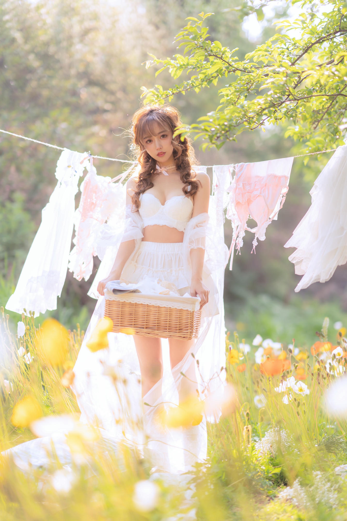 过期米线线喵 NO.122 夏日限定 – 晒衣服 [41P-76MB]_第2集