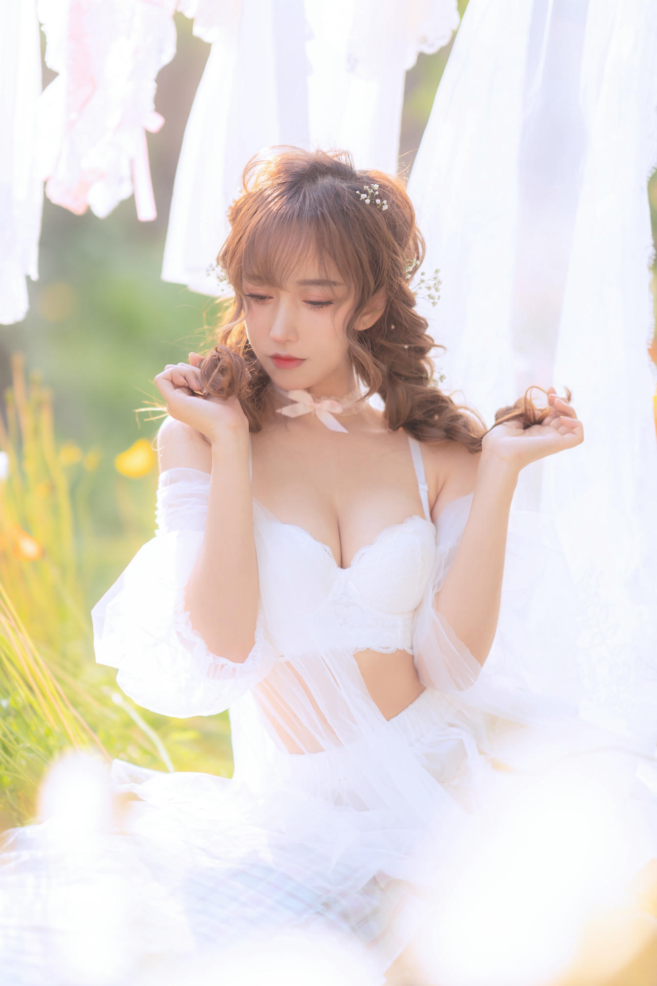 过期米线线喵 NO.122 夏日限定 – 晒衣服 [41P-76MB]_第2集