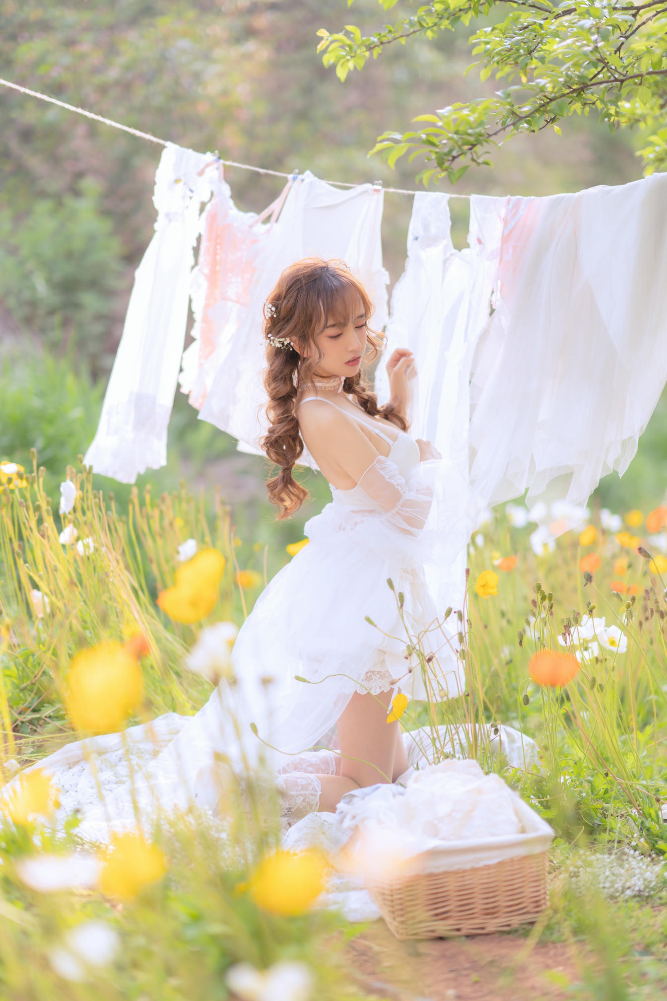 过期米线线喵 NO.122 夏日限定 – 晒衣服 [41P-76MB]_第2集