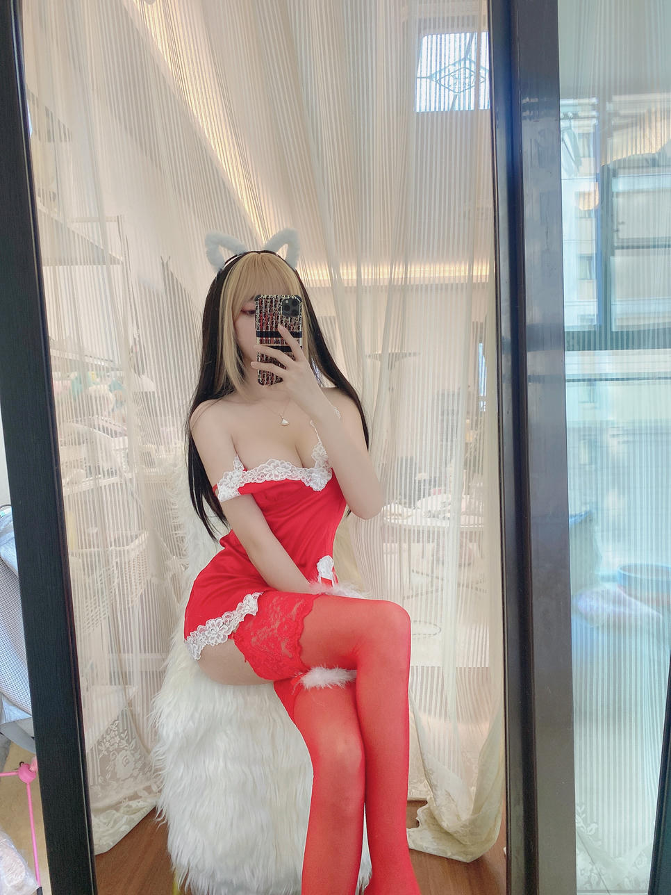 过期米线线喵 NO.144 红色情趣内衣 [47P-250MB]_第1集