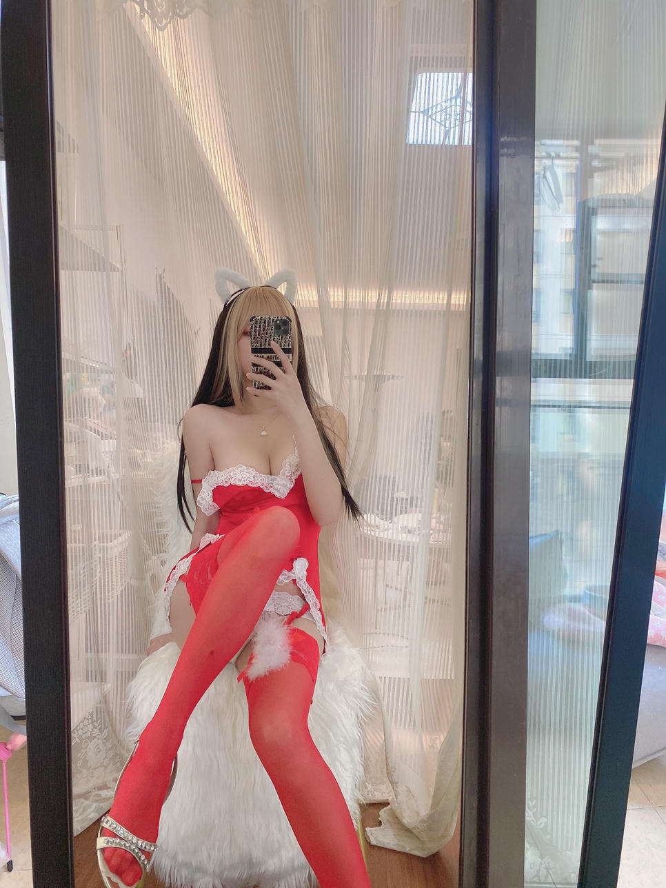 过期米线线喵 NO.144 红色情趣内衣 [47P-250MB]_第2集