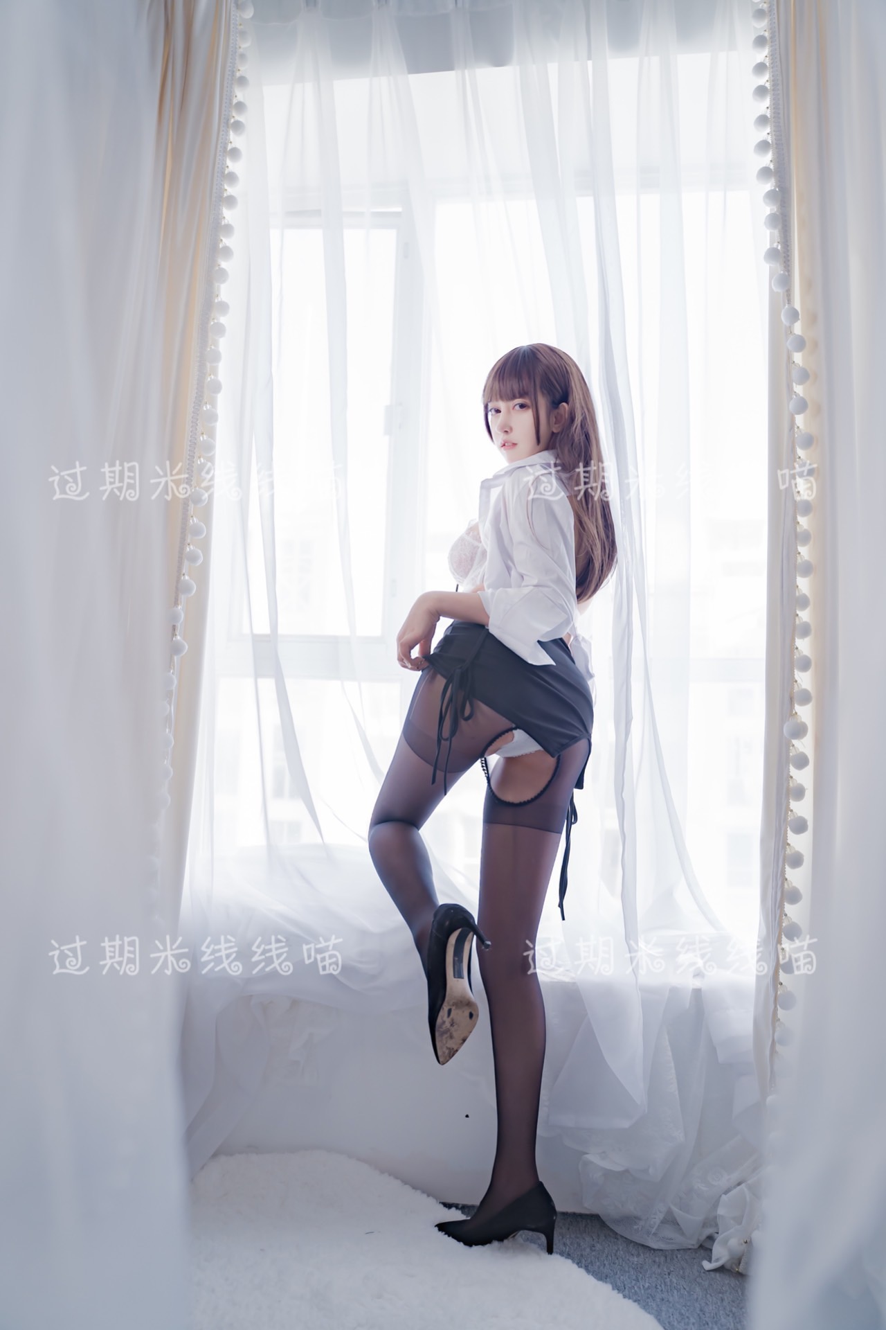 过期米线线喵 NO.047 白色 [40P-9MB]_第2集