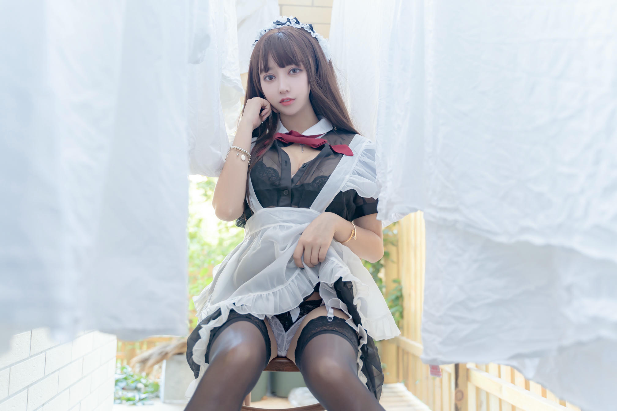 过期米线线喵 NO.067 女仆透 [49P-69MB]_第3集