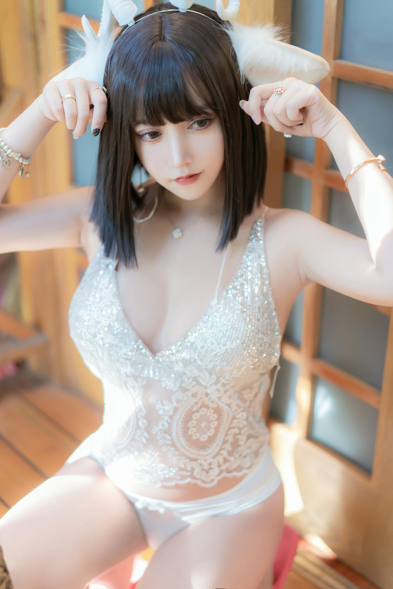 过期米线线喵 NO.069 小羊 [66P-101MB]_第1集