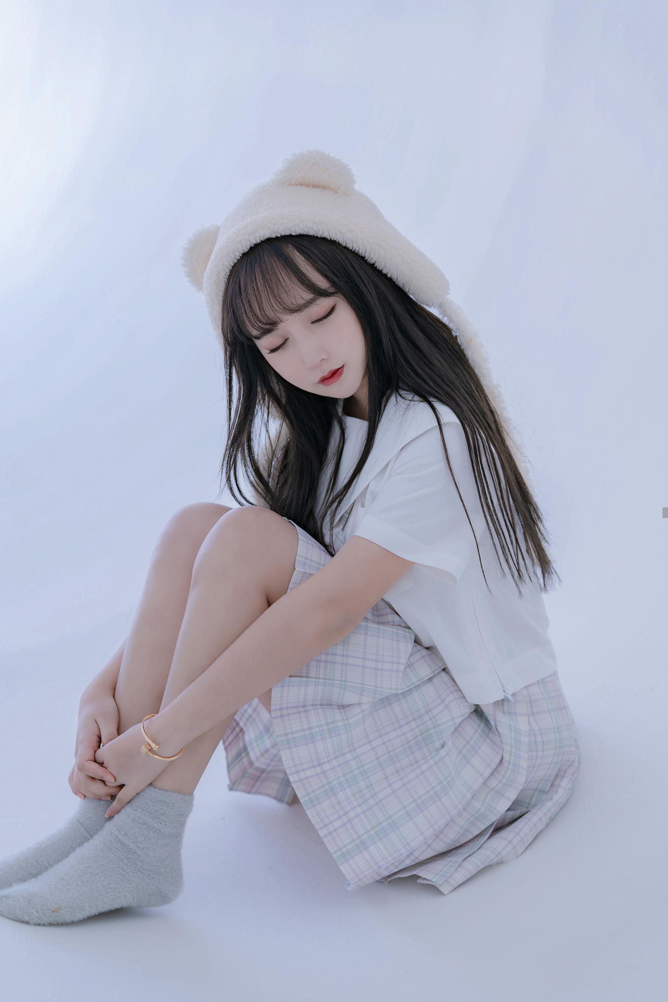 过期米线线喵 NO.070 天台JK [58P-86MB]_第3集