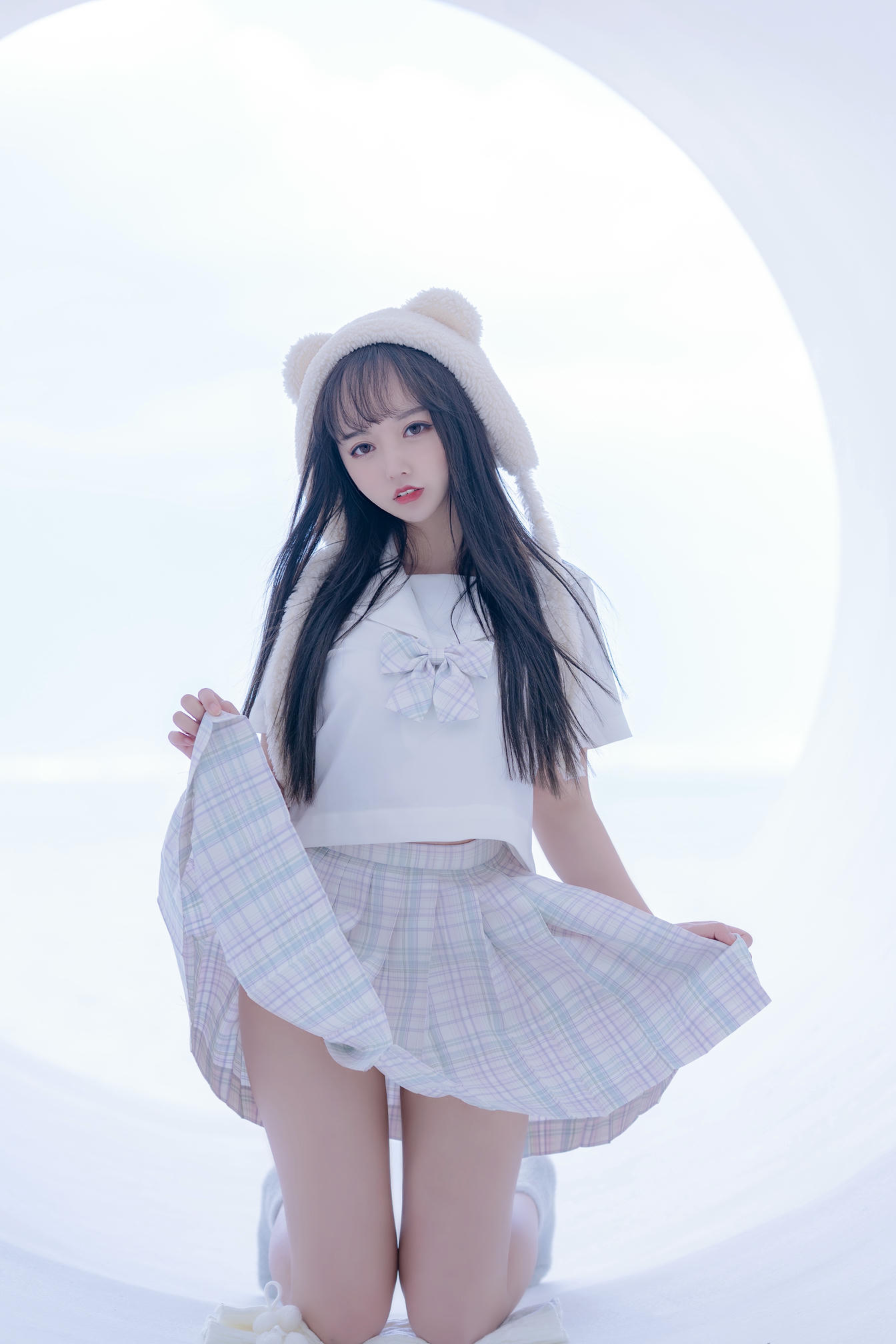 过期米线线喵 NO.070 天台JK [58P-86MB]_第3集