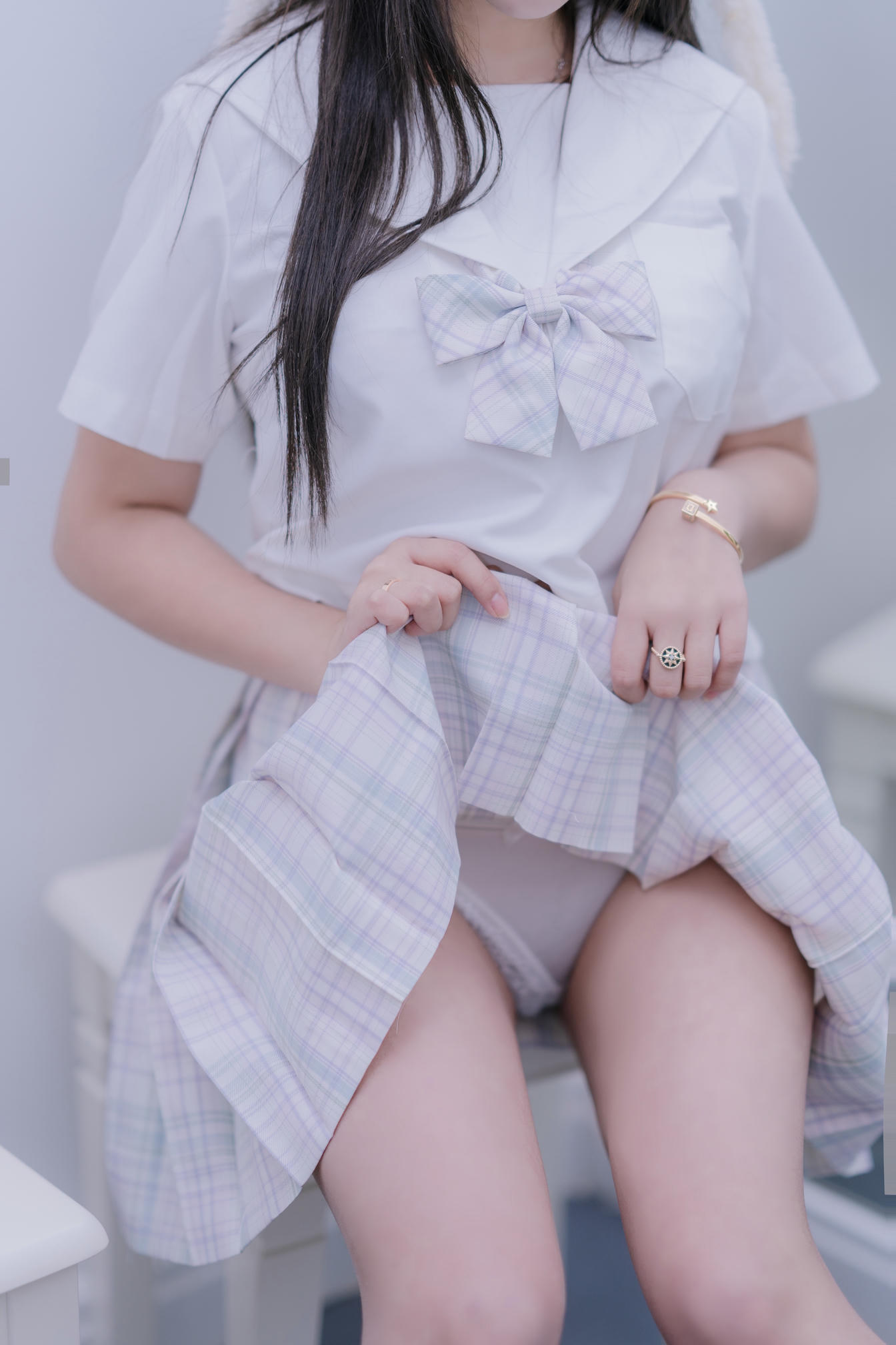 过期米线线喵 NO.070 天台JK [58P-86MB]_第1集